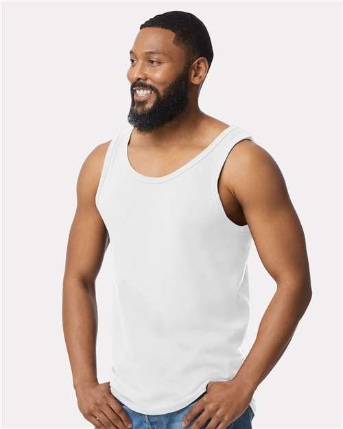 Gildan 64200, Unisex Softstyle Tank Top, White