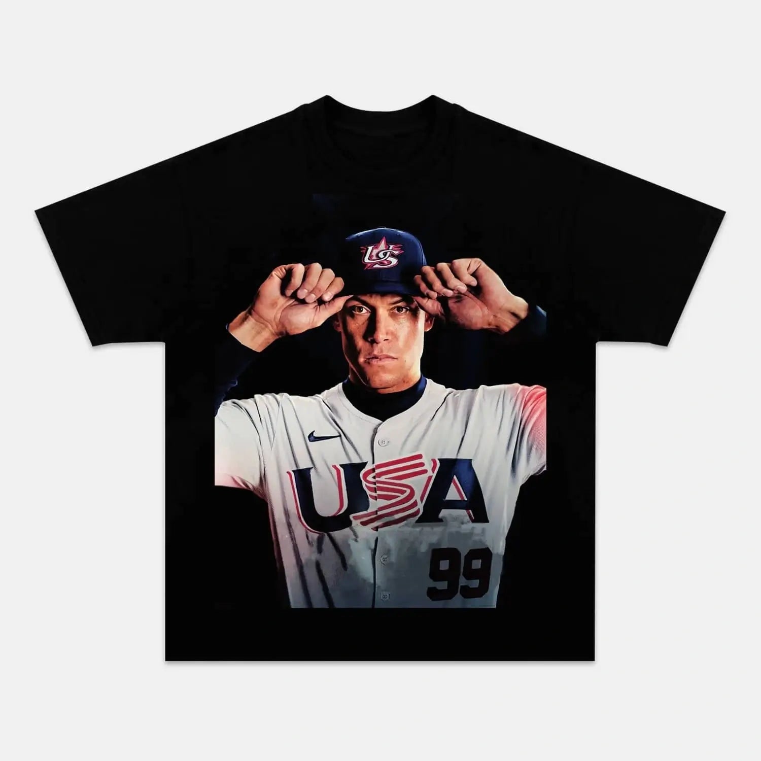 AARON JUDGE 2025 V2 TEE BLACK TEE BASEBALL SPORT