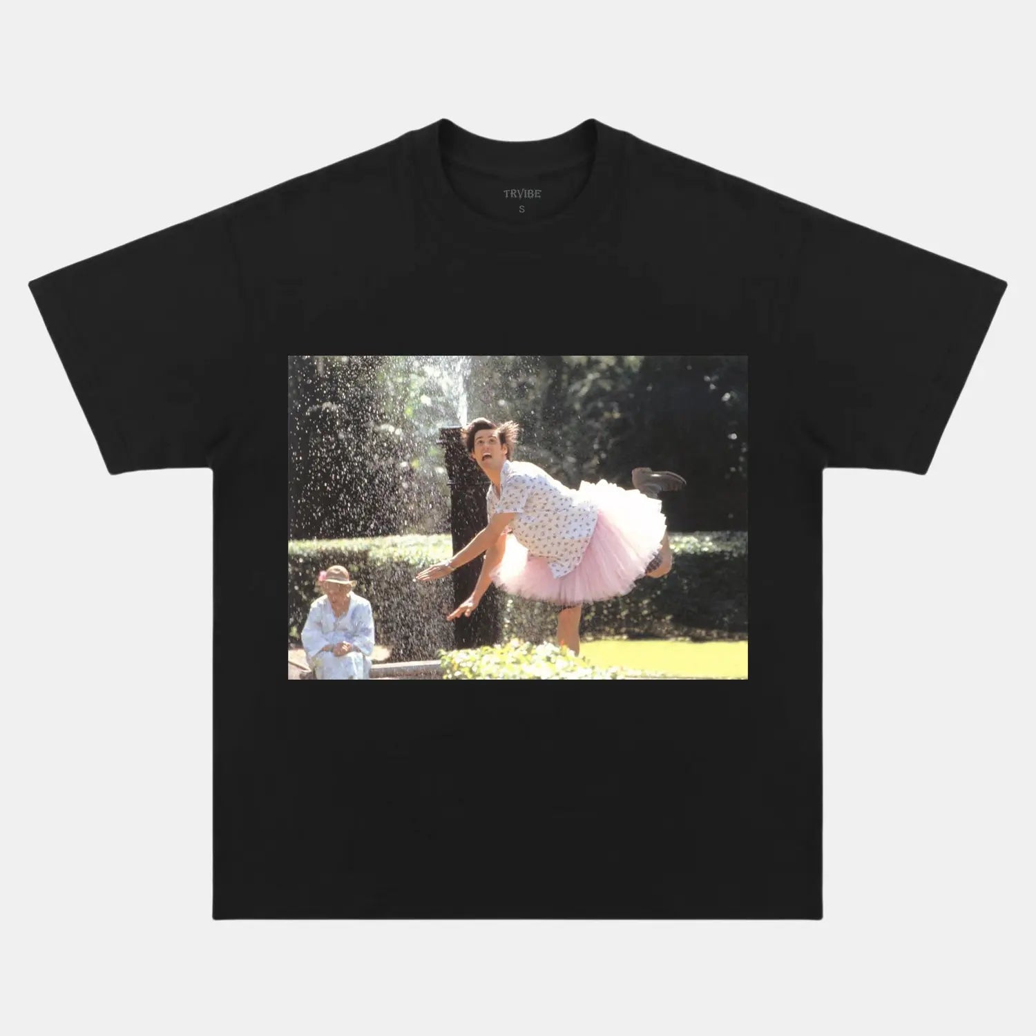 ACE VENTURA VINTAGE CLOTHES V5 BLACK TEE MOVIES MOVIES/TV TV