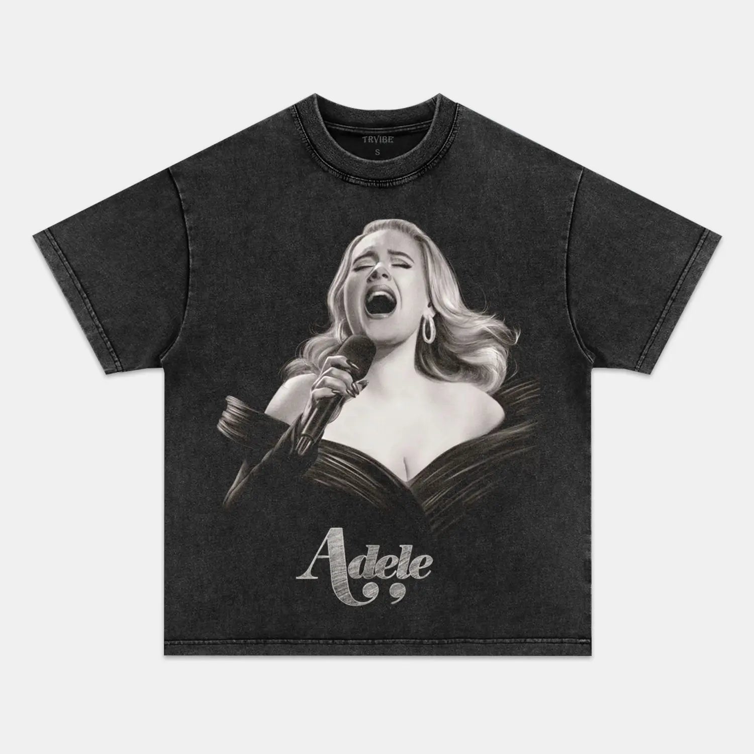 ADELE TEE - Toronto Embroidery PEPPER TEE bulk orders custom decoration custom embroidery custom shirts custom t-shirts durable embroidered shirts embroidery service fast turnaround long lasting music pop premium quality professional embroidery professional grade tee shirts toronto embroidery trvibe apparel