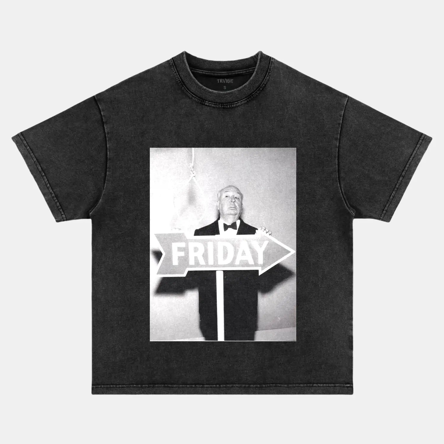 ALFRED HITCHCOCK TEE V4 - Toronto Embroidery bulk orders custom decoration custom embroidery custom shirts custom t-shirts durable embroidered shirts embroidery service fast turnaround long lasting movies movies/tv premium quality professional embroidery professional grade tee shirts toronto embroidery trvibe apparel