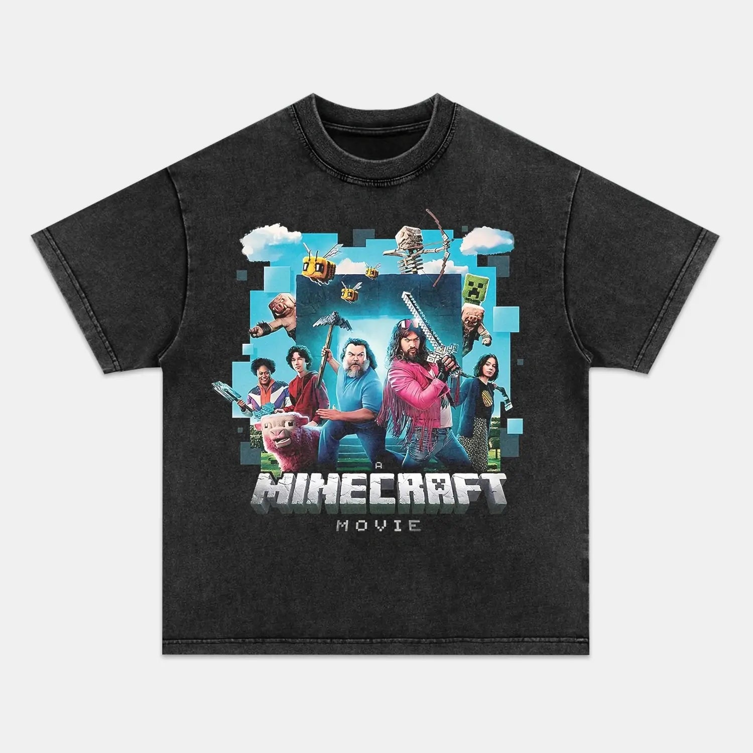 A MINECRAFT MOVIE V5 TEE GAMES