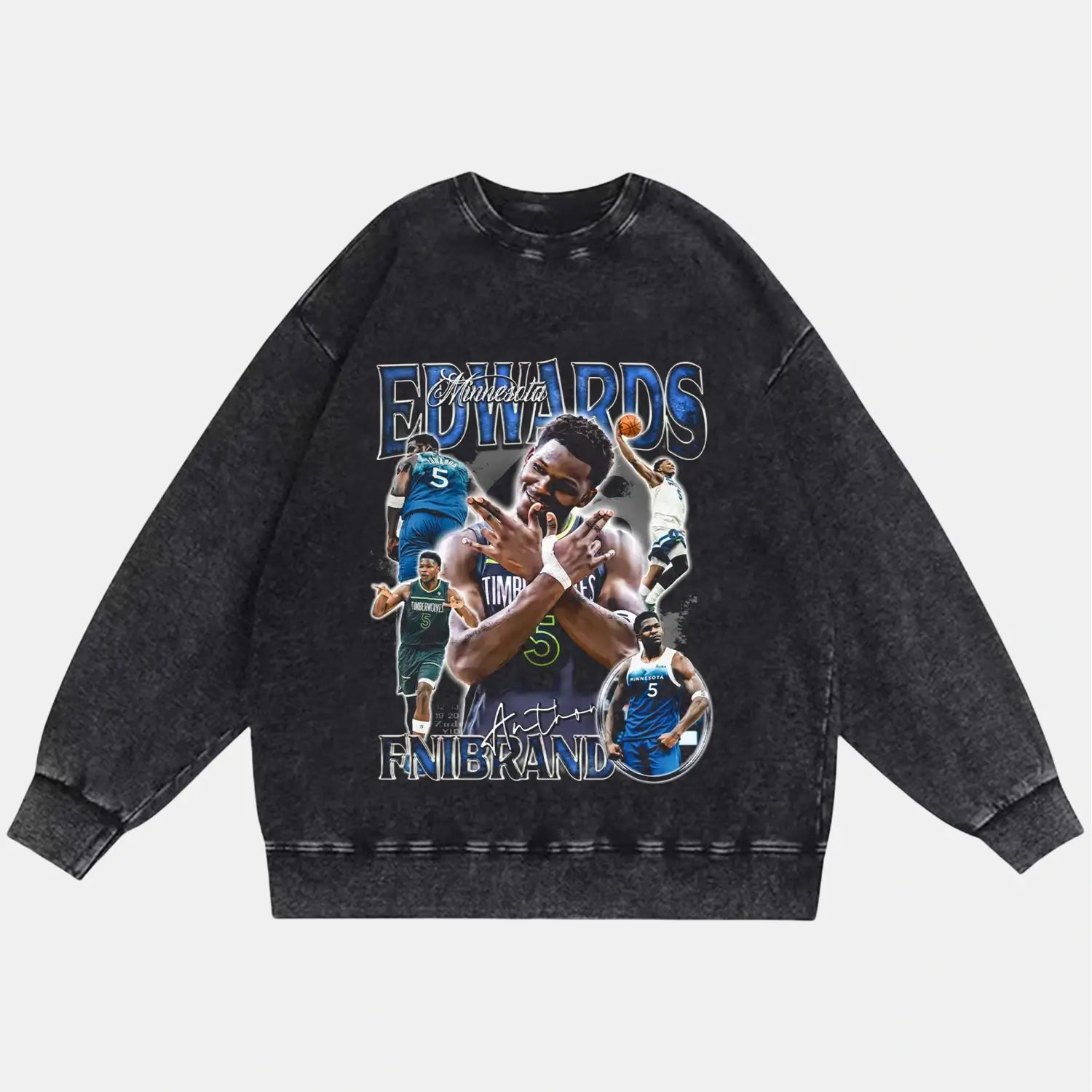 ANTHONY EDWARDS VINTAGE CLOTHES 4.0 - Toronto Embroidery basketball bulk orders custom decoration custom embroidery durable embroidery service fast turnaround long lasting nba premium quality professional embroidery professional grade sport toronto embroidery trvibe apparel
