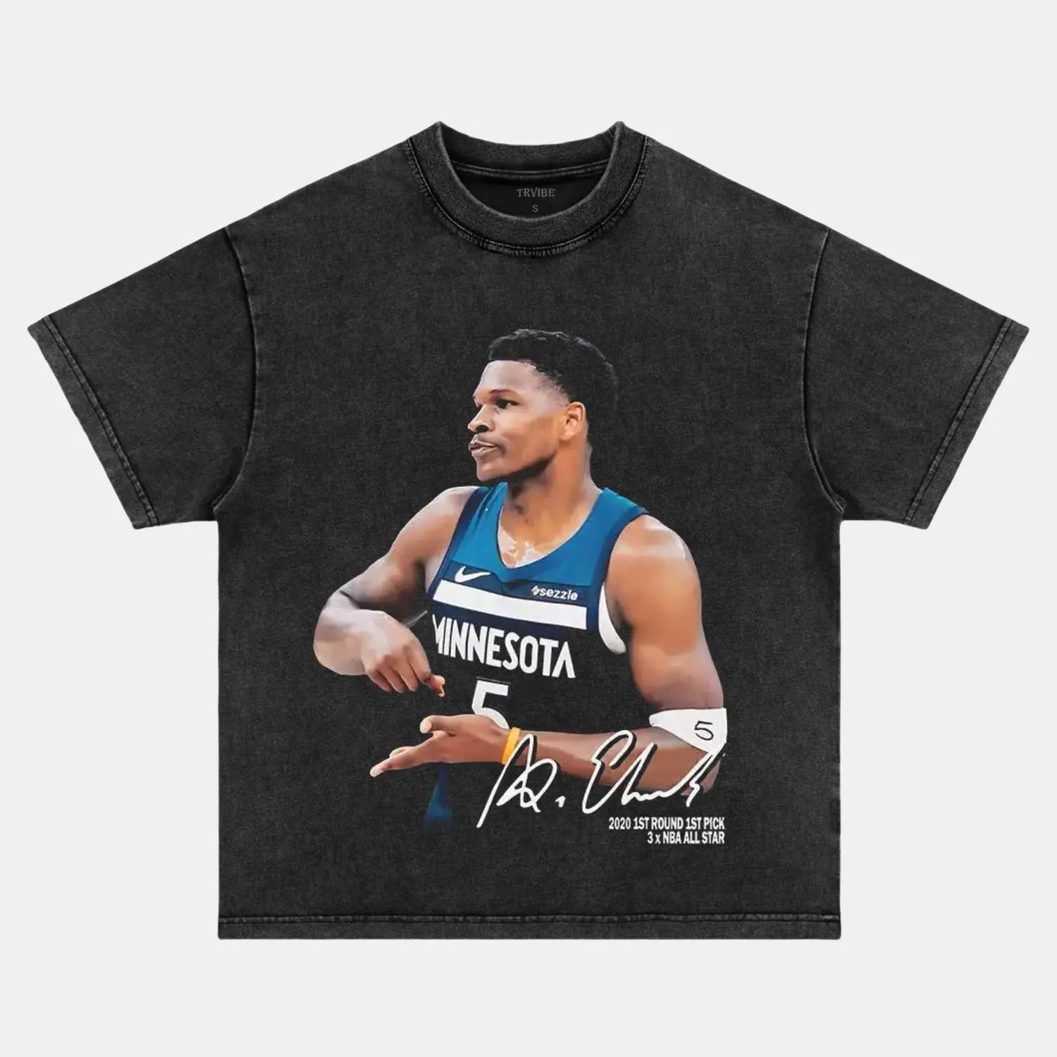 ANTHONY EDWARDS VINTAGE CLOTHES 13.0 - Toronto Embroidery basketball bulk orders custom decoration custom embroidery durable embroidery service fast turnaround long lasting nba premium quality professional embroidery professional grade sport toronto embroidery trvibe apparel