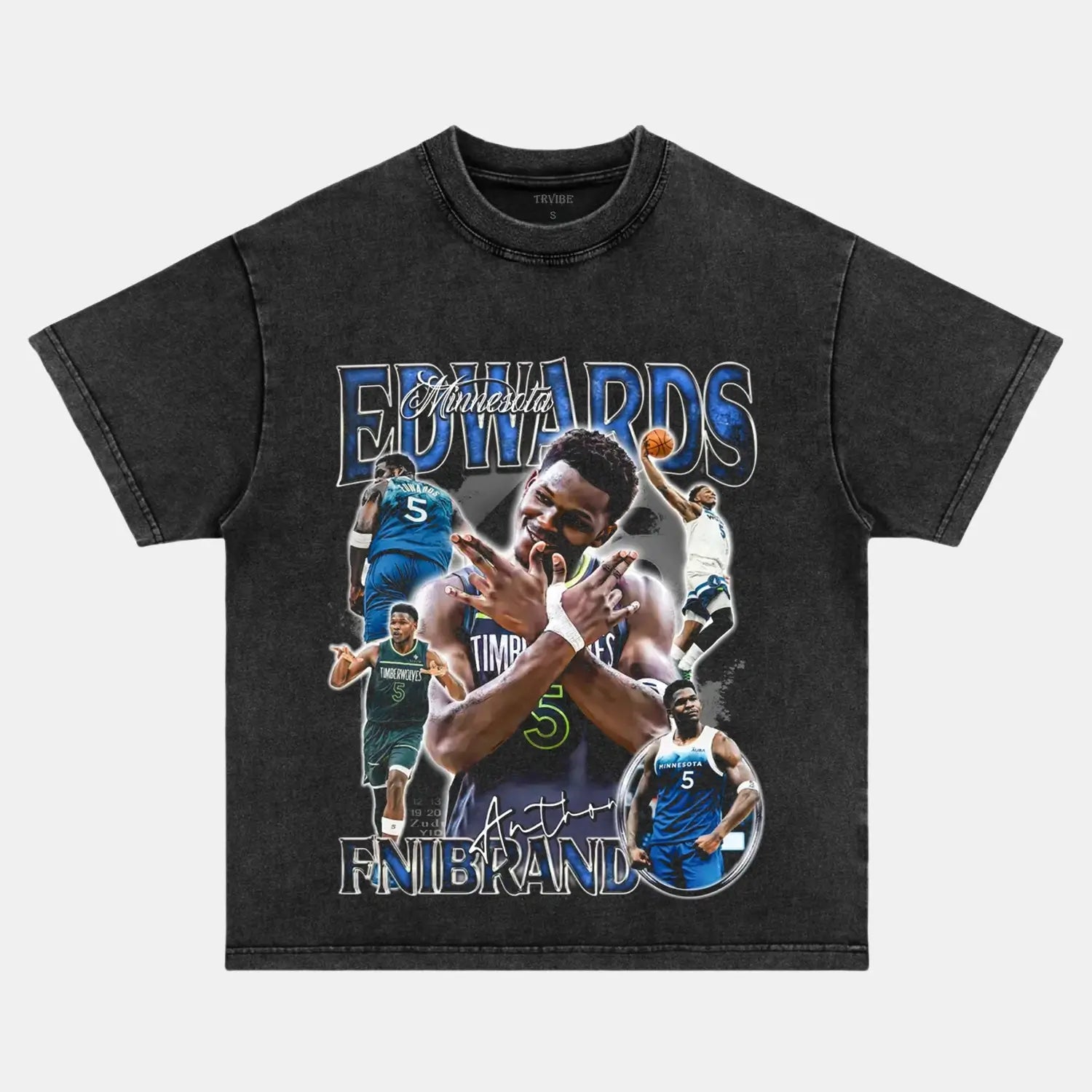 ANTHONY EDWARDS VINTAGE CLOTHES 4.0 - Toronto Embroidery basketball bulk orders custom decoration custom embroidery durable embroidery service fast turnaround long lasting nba premium quality professional embroidery professional grade sport toronto embroidery trvibe apparel