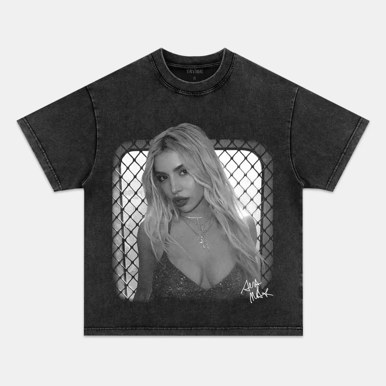 AVA MAX TEE - Toronto Embroidery bulk orders custom decoration custom embroidery custom shirts custom t-shirts durable embroidered shirts embroidery service fast turnaround long lasting music pop premium quality professional embroidery professional grade tee shirts toronto embroidery trvibe apparel