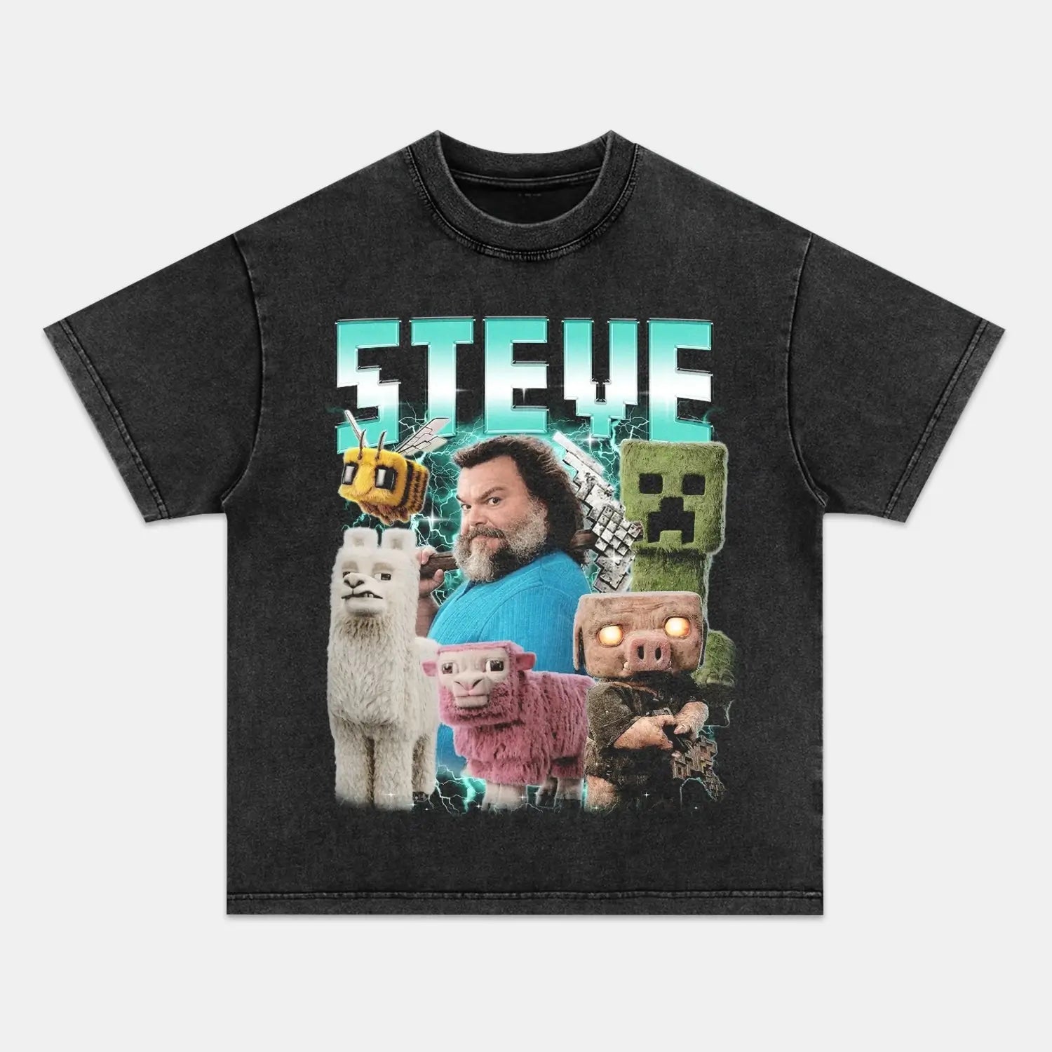 A MINECRAFT MOVIE V2 TEE PEPPER GAMES