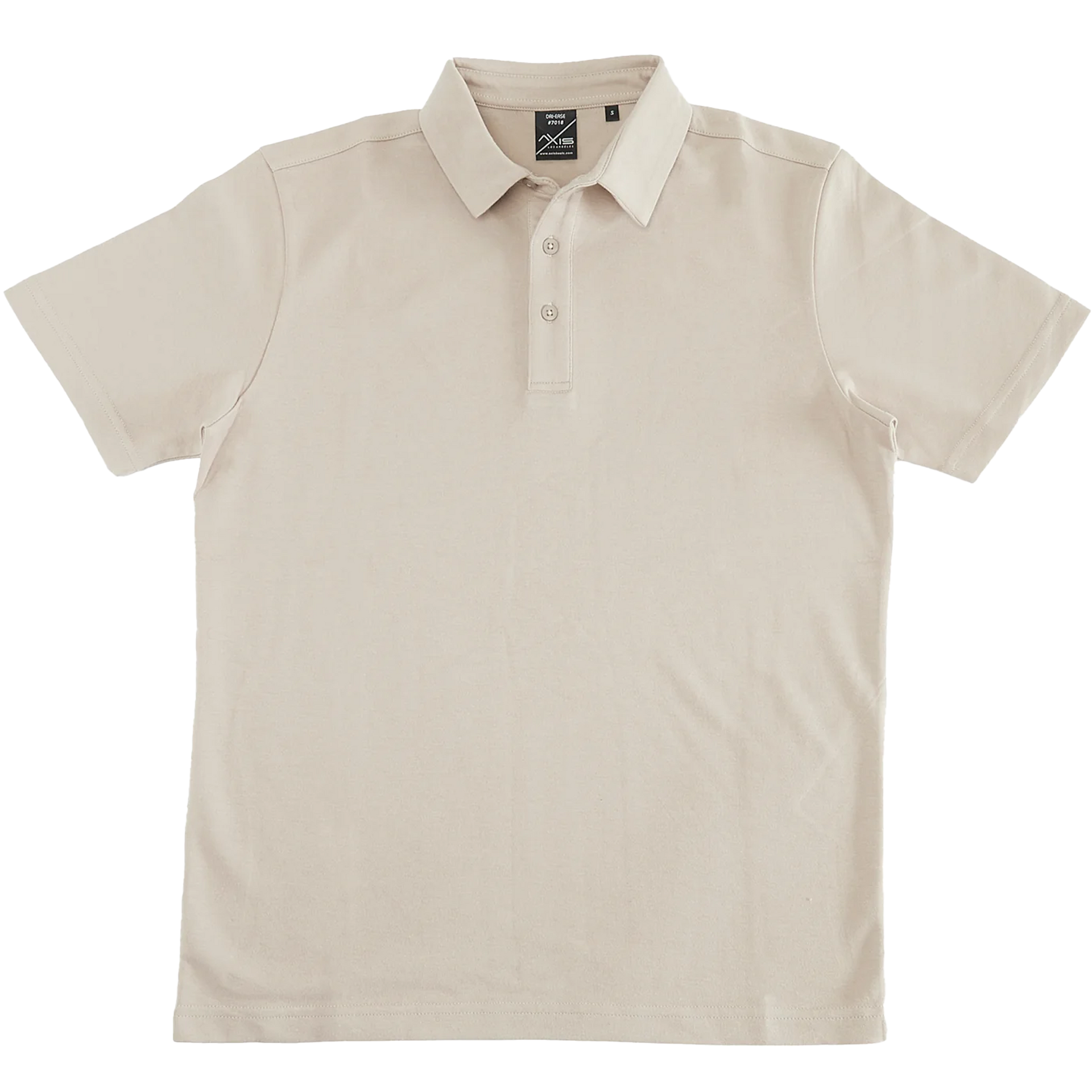 7018 - Dri Ease Polo Shirt Almond AXISM COTTON / POLYESTER DRI EASE MEN MIDWEIGHT POLO REGULAR tearaway