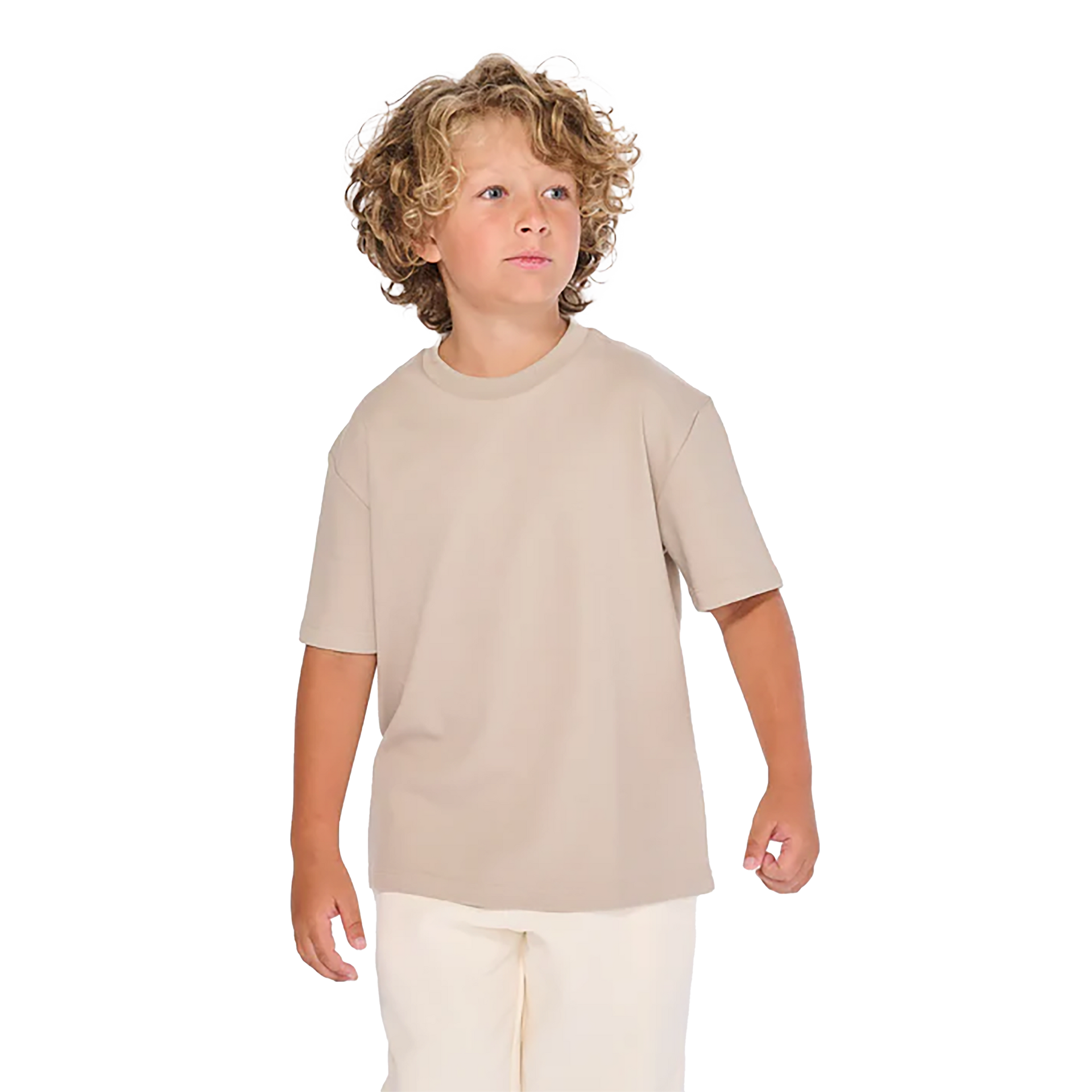 3010 - Dri Ease Kids T-Shirt Almond 3010 AXISM COTTON / POLYESTER DRI EASE DROP SHOULDER KIDS MIDWEIGHT OVERSIZED tearaway TEE YOUTH