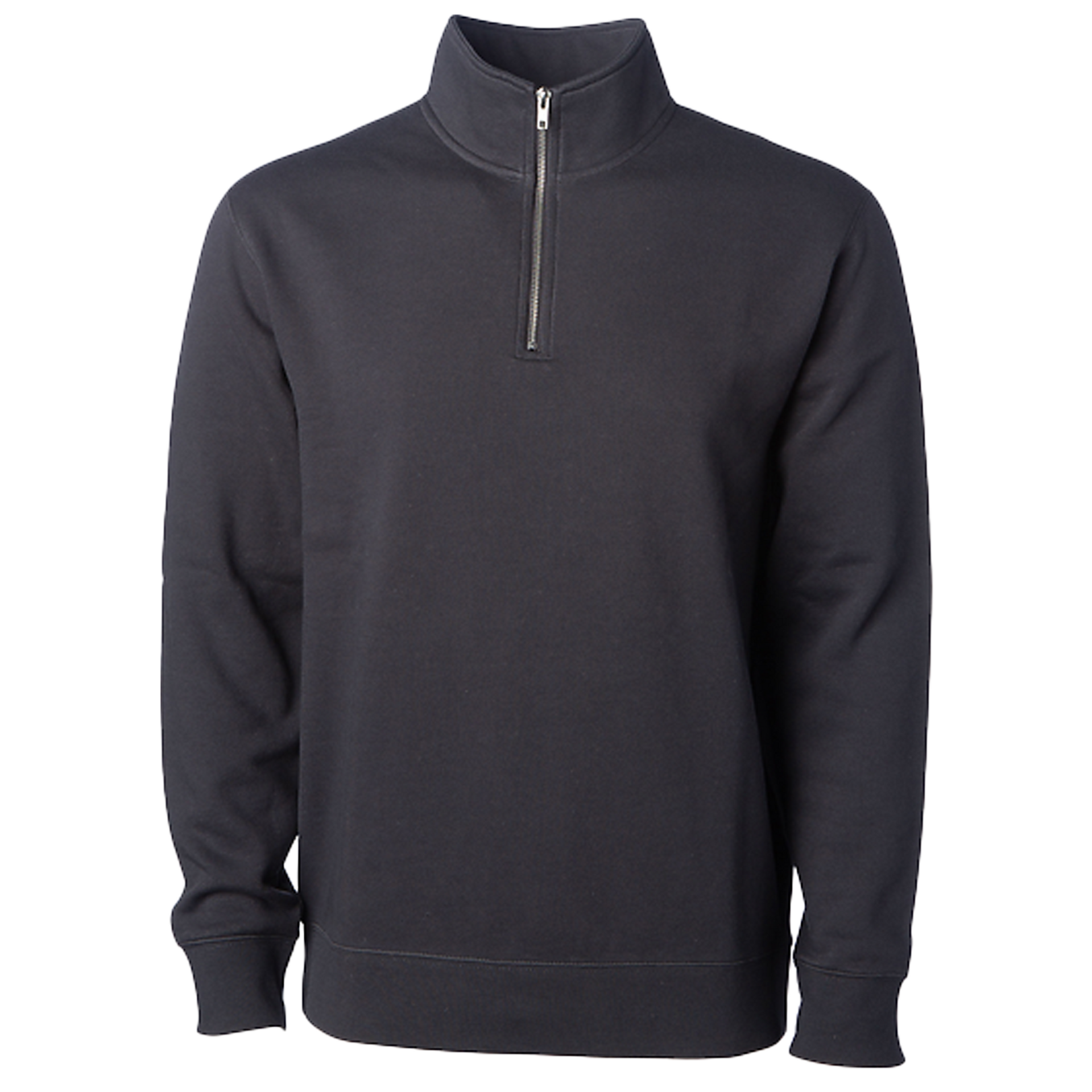 SS4600QZ - Midweight Quarter Zip Asphalt 1/4 ZIP COTTON / POLYESTER INDEPENDENT MEN MIDWEIGHT QUARTER ZIP REGULAR SS4600QZ STANDARD SUPPLY tearaway