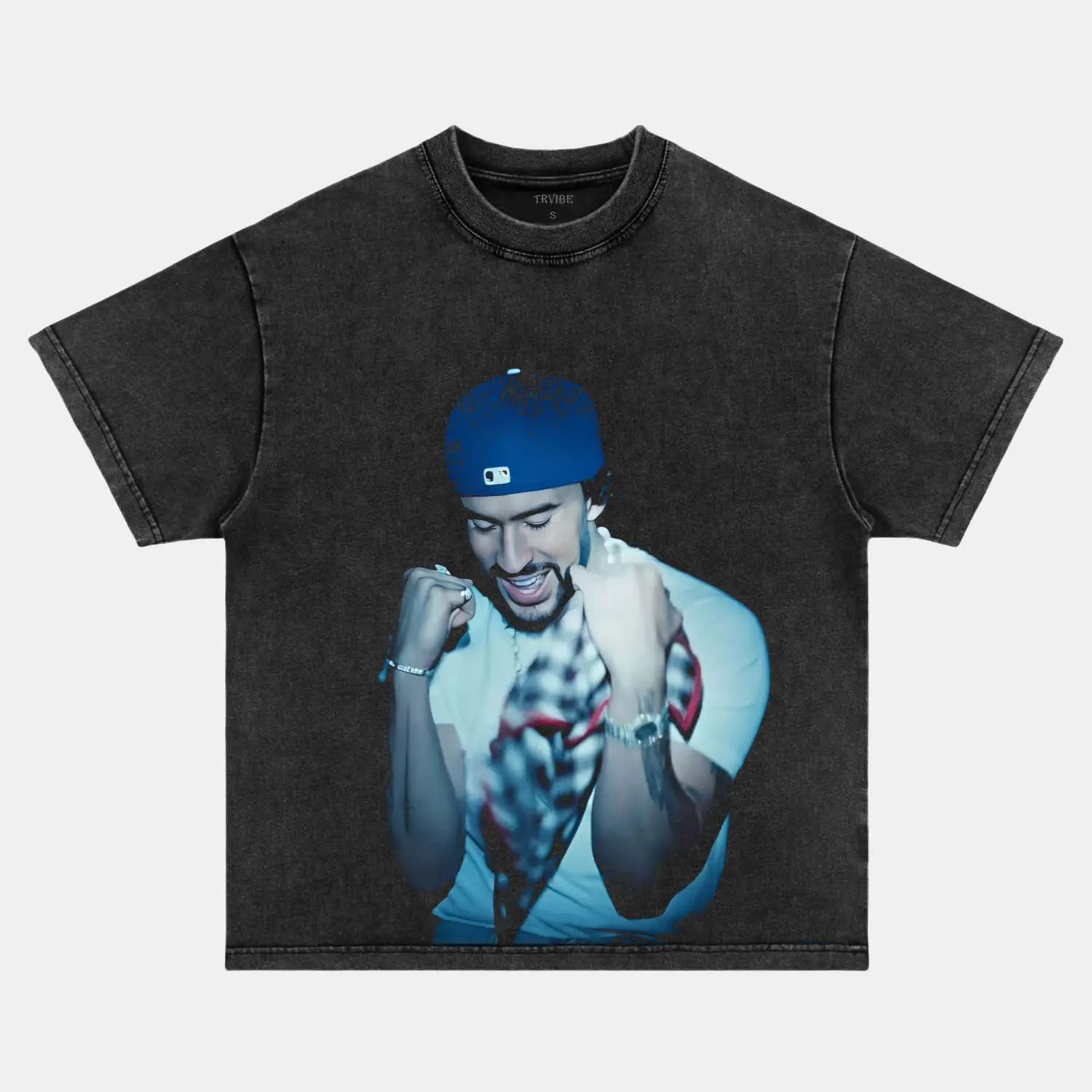 Premium BAD BUNNY VINTAGE TEE 2.0 | Custom Embroidery Available - Fast Turnaround BIG FACE BIG FACES MUSIC