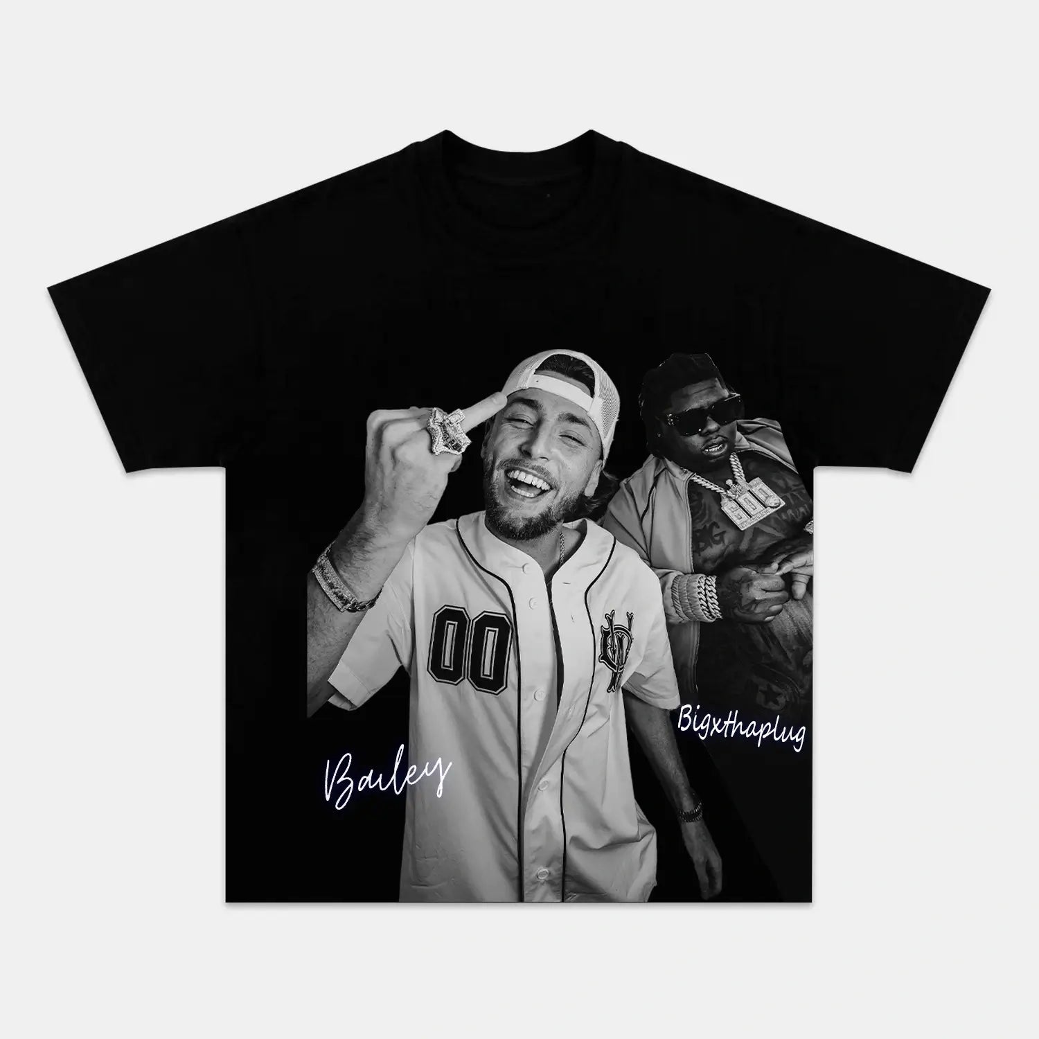 BAILEY&BIGXTHAPLUG TEE - Toronto Embroidery bulk orders custom decoration custom embroidery custom shirts custom t-shirts durable embroidered shirts embroidery service fast turnaround long lasting music premium quality professional embroidery professional grade tee shirts toronto embroidery trvibe apparel