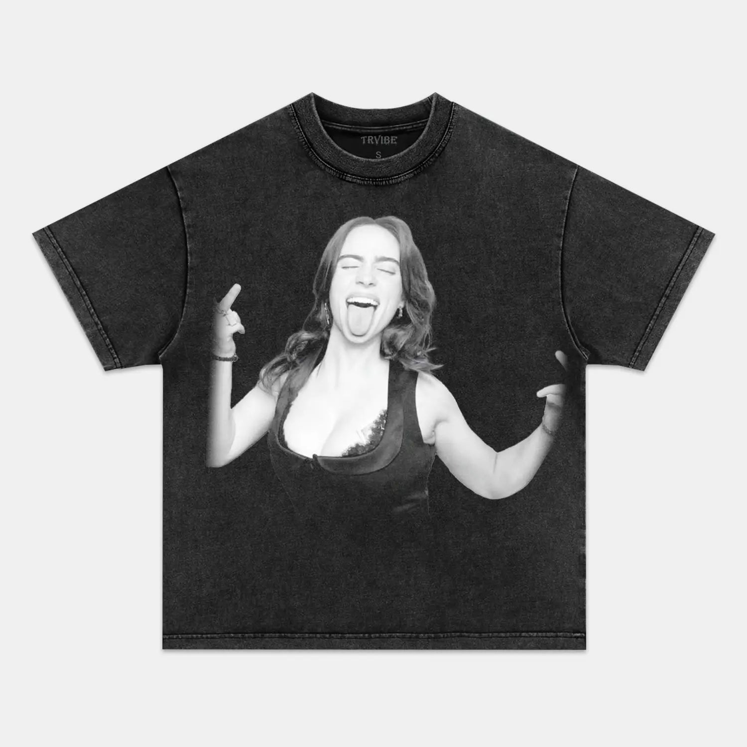 BILLIE EILISH 5.0 TEE 07.24 - Toronto Embroidery PEPPER TEE bulk orders custom decoration custom embroidery custom shirts custom t-shirts durable embroidered shirts embroidery service fast turnaround long lasting music premium quality professional embroidery professional grade tee shirts toronto embroidery trvibe apparel