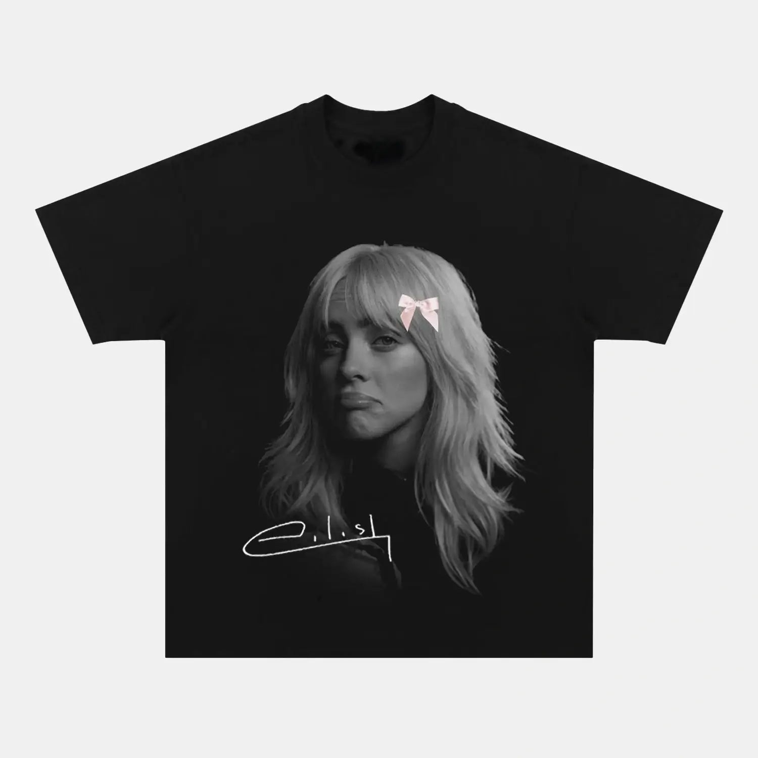 Billie Eilish: Music Icon Tee V3 - Toronto Embroidery billieeilish bulk orders custom decoration custom embroidery custom shirts custom t-shirts durable embroidered shirts embroidery service fast turnaround long lasting music pop premium quality professional embroidery professional grade tee shirts toronto embroidery