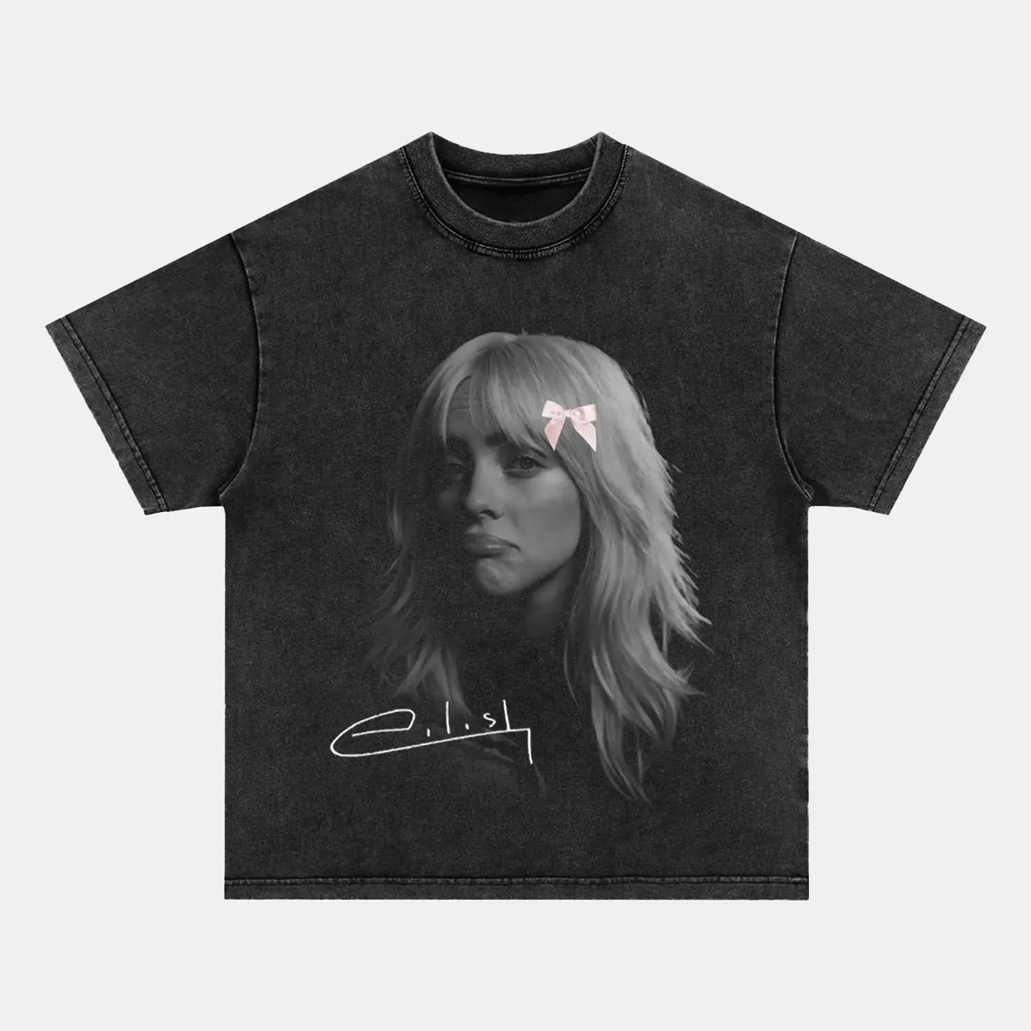 Billie Eilish: Music Icon Tee V3 - Toronto Embroidery PEPPER TEE billieeilish bulk orders custom decoration custom embroidery custom shirts custom t-shirts durable embroidered shirts embroidery service fast turnaround long lasting music pop premium quality professional embroidery professional grade tee shirts toronto embroidery