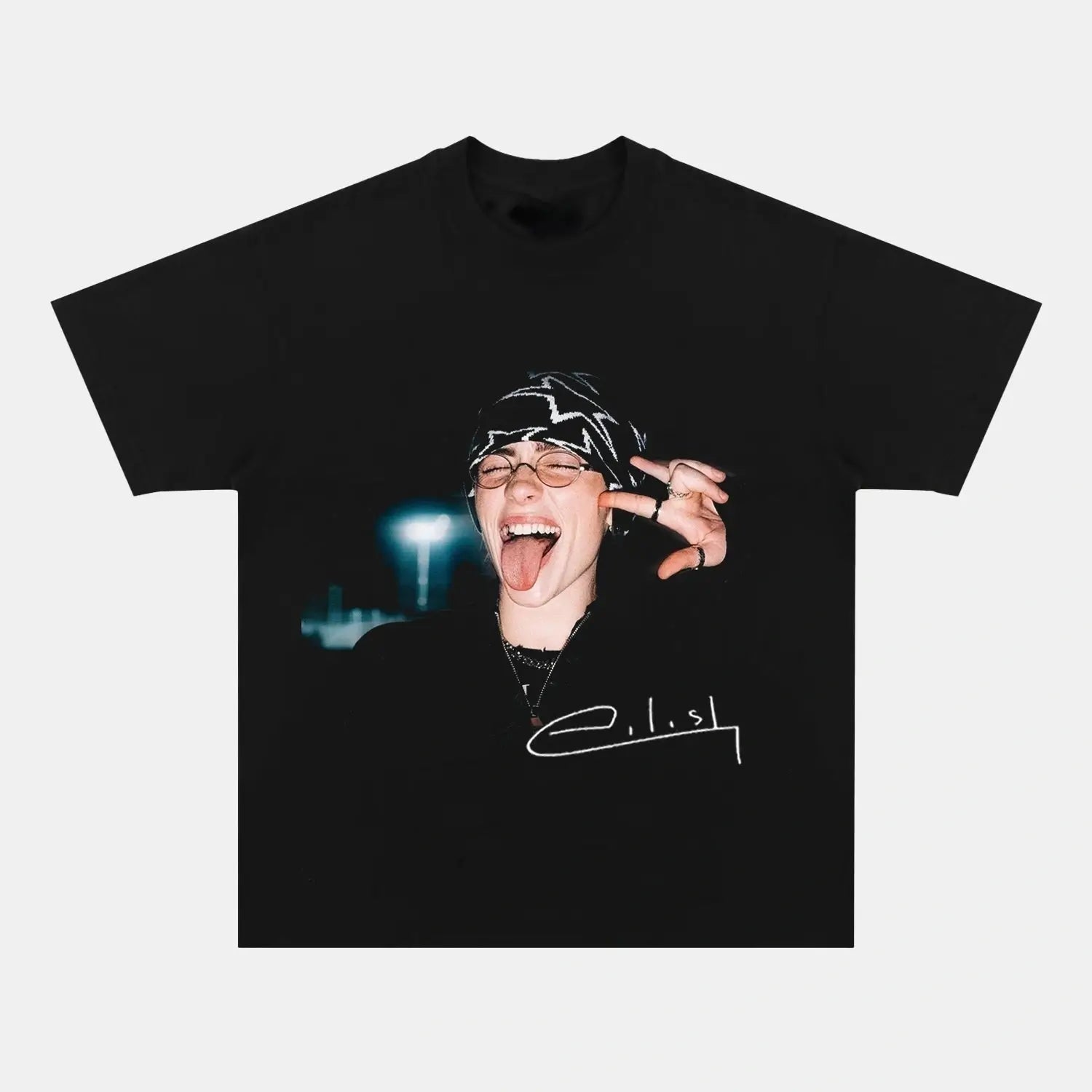 Billie Eilish: Musicv Icon Tee V2 - Toronto Embroidery BLACK TEE billieeilish bulk orders custom decoration custom embroidery custom shirts custom t-shirts durable embroidered shirts embroidery service fast turnaround long lasting music pop premium quality professional embroidery professional grade tee shirts toronto embroidery
