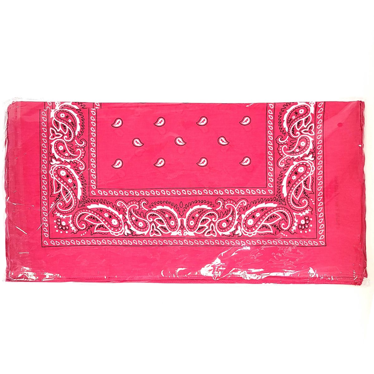 Bandana - Dozen Package, Various Colours, One Size Hot Pink Accessories