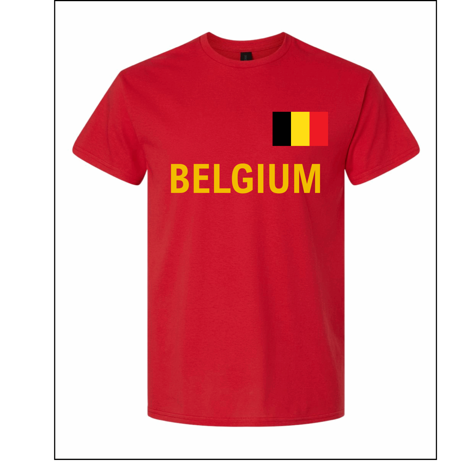 Belgium World Football Fan Tee – Red 4XL Belgium Fan Tee Belgium Football Belgium National Team Belgium Soccer Belgium Supporters Gear Red Devils Tops World Cup Belgium World Cup T-Shirts World Football Collection World football fan gear