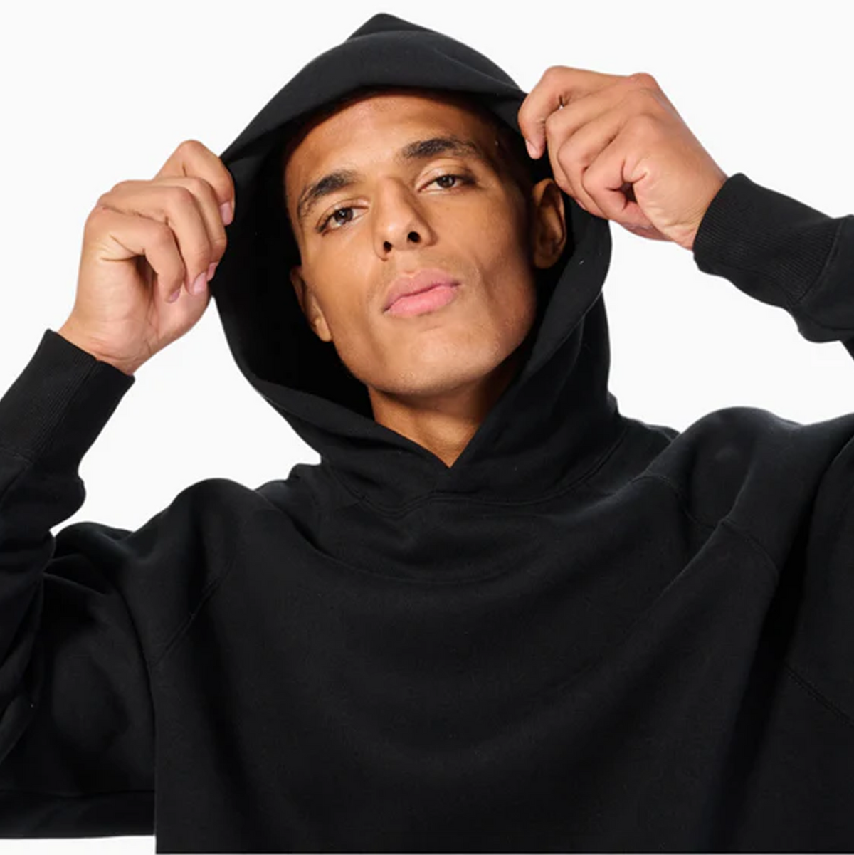 AXISM 7395, - Oversized Heavyweight Hoodie, Black