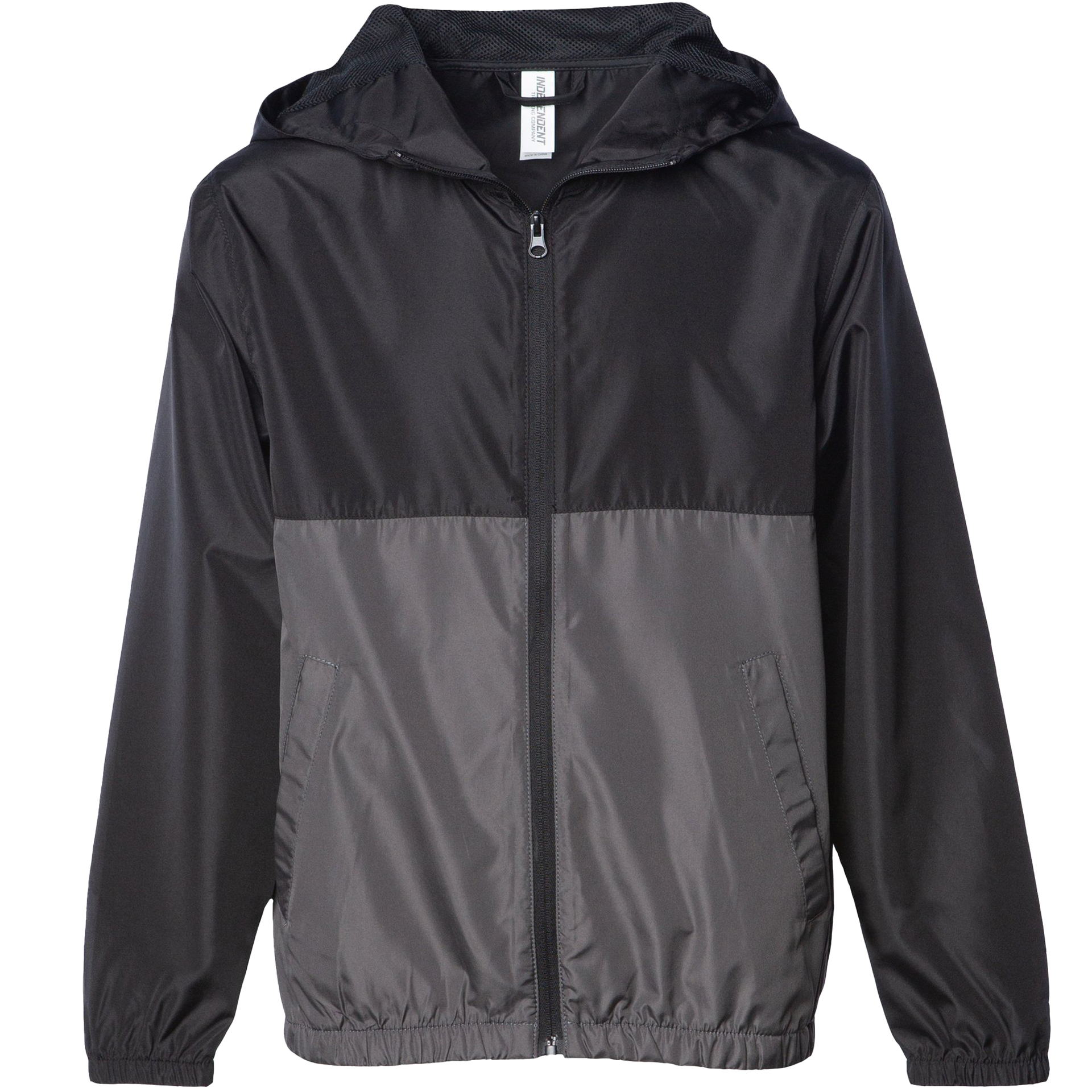 EXP24YWZ - Youth Lightweight Windbreaker Jacket Black Graphite EXP24 EXP24YWZ EXPEDITION INDEPENDENT jacket OUTERWEAR POLYESTER REGULAR tearaway windbreaker YOUTH