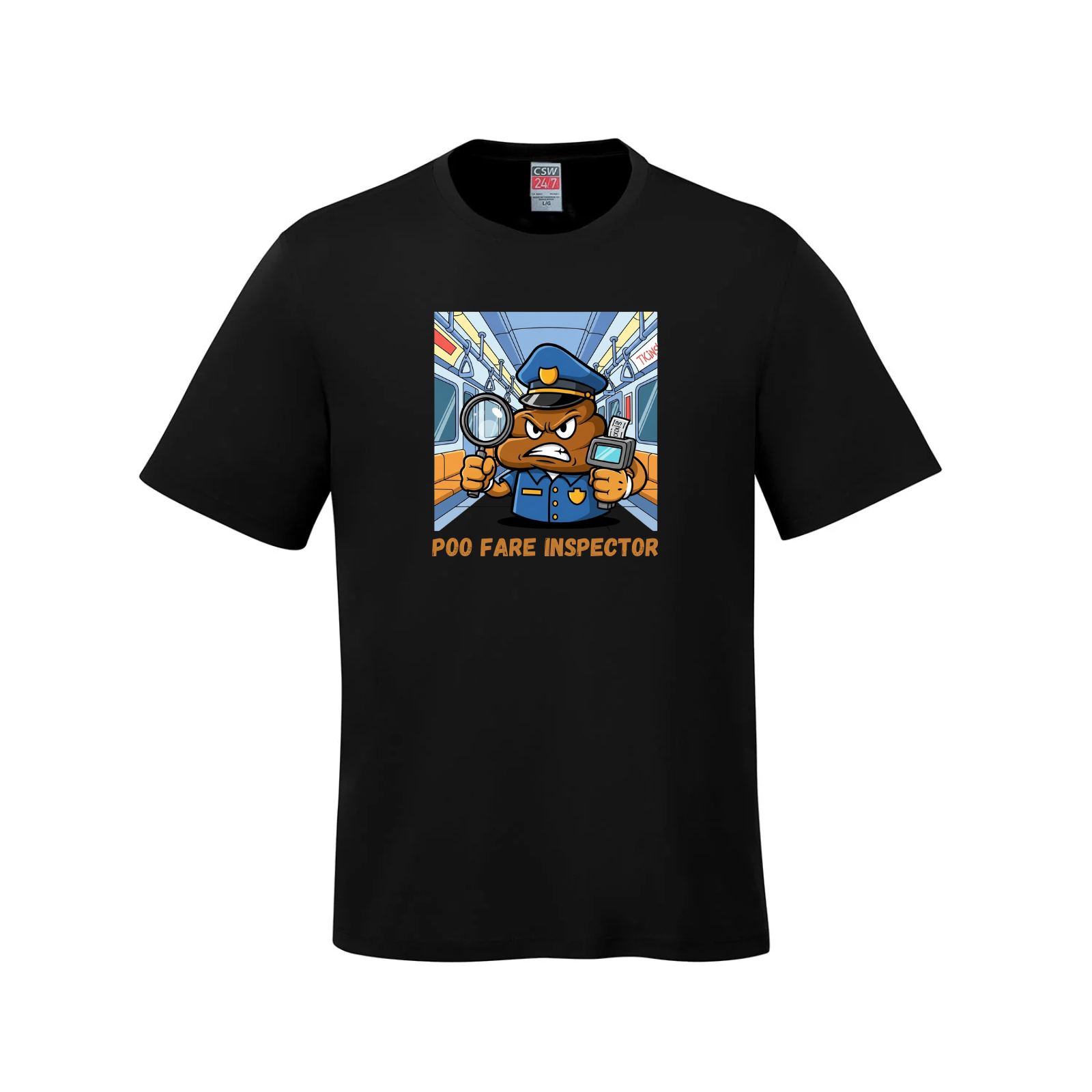 The Poo Fare Inspector T-Shirt Poo Fare toronto ttc ttc