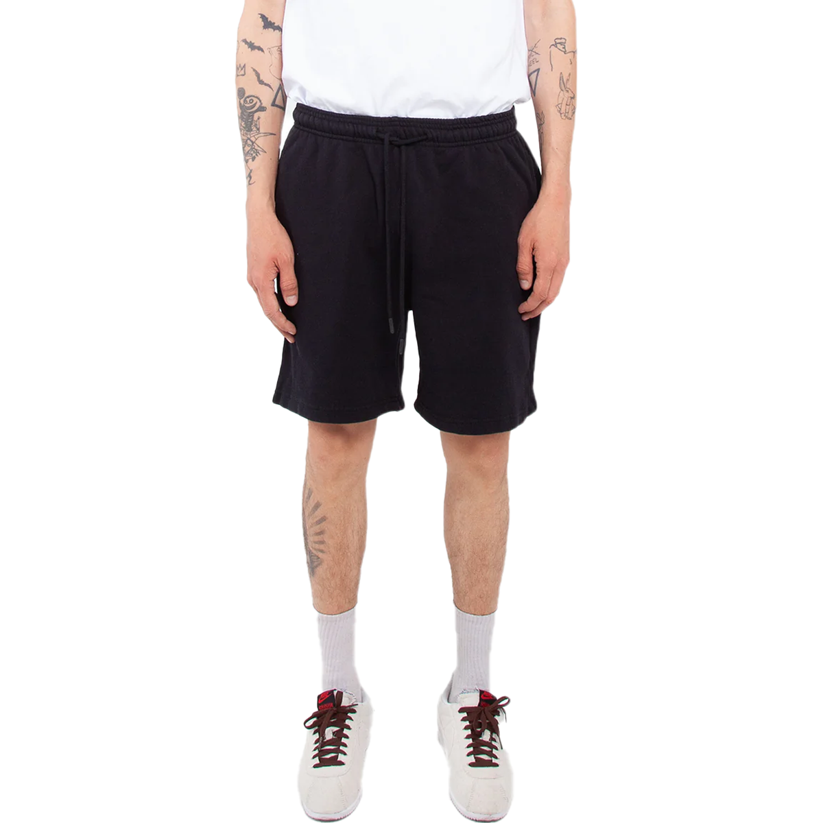SHAKA WEAR Men's Garment Dye Fleece Short, Closeout, Black