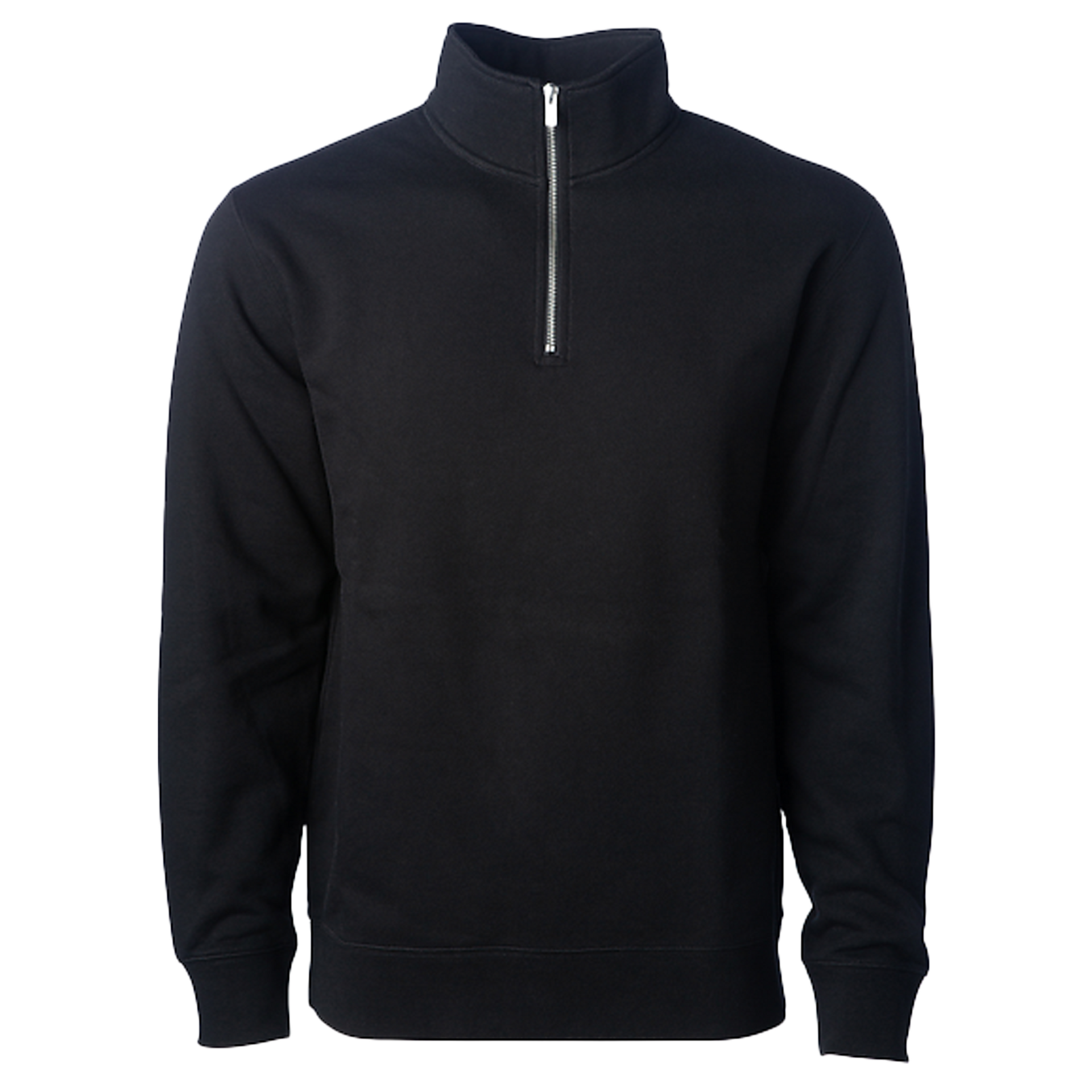 SS4600QZ - Midweight Quarter Zip Black 1/4 ZIP COTTON / POLYESTER INDEPENDENT MEN MIDWEIGHT QUARTER ZIP REGULAR SS4600QZ STANDARD SUPPLY tearaway