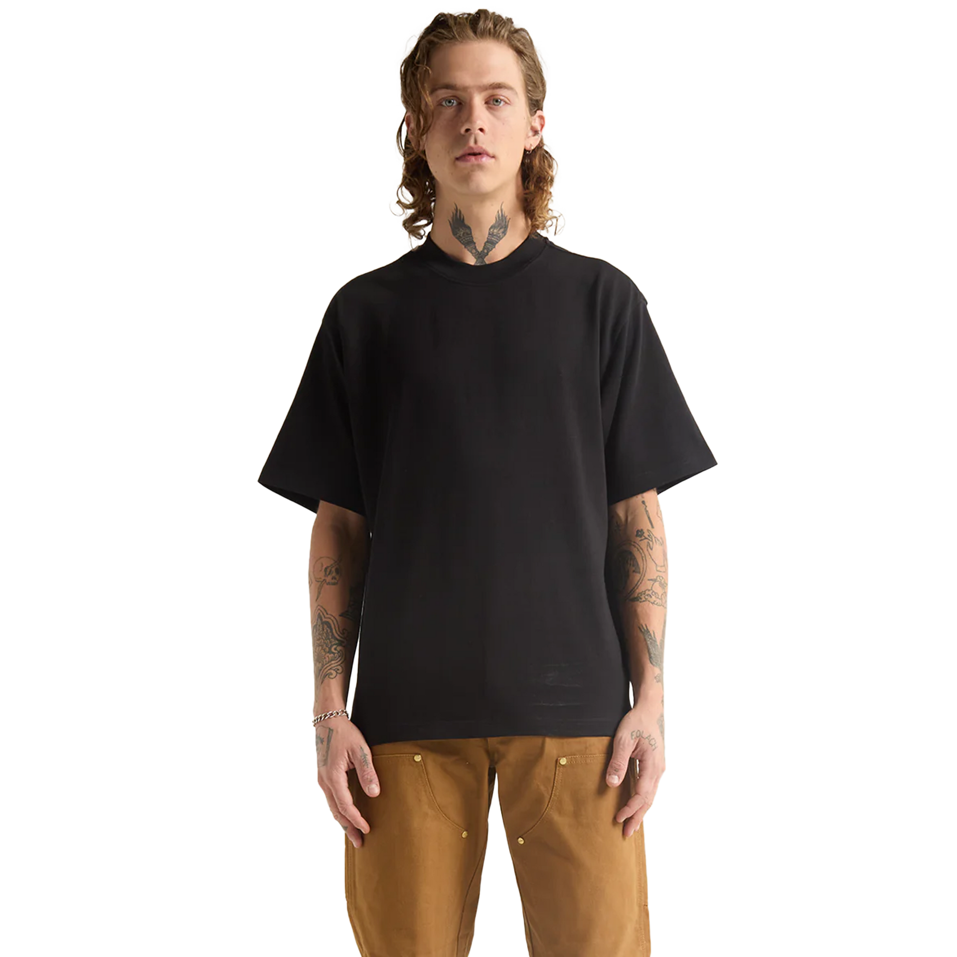Garment Dye Designer Tee - 9.0 oz Black COTTON Heavyweight MEN newcolors OVERSIZED shaka Shaka Wear SHORTSLEEVES t-shirt t-shirts
