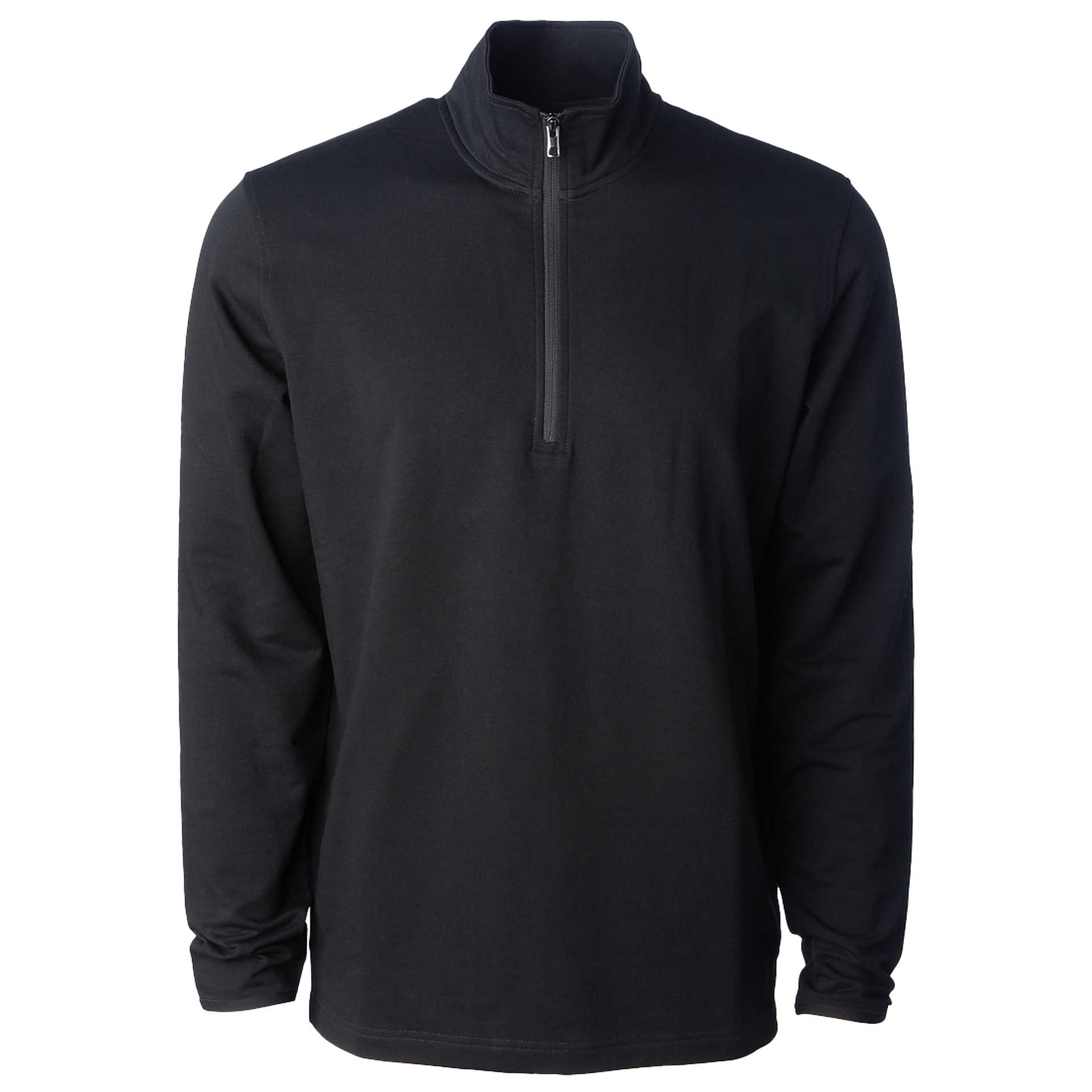 EXP20PQ - Men's Perform Quarter Zip Black 1/4 ZIP COTTON EXP20PQ EXPEDITION FITTED INDEPENDENT MEN moisture wicking PERFORMANCE POLYESTER SPANDEX standard tearaway ZIP