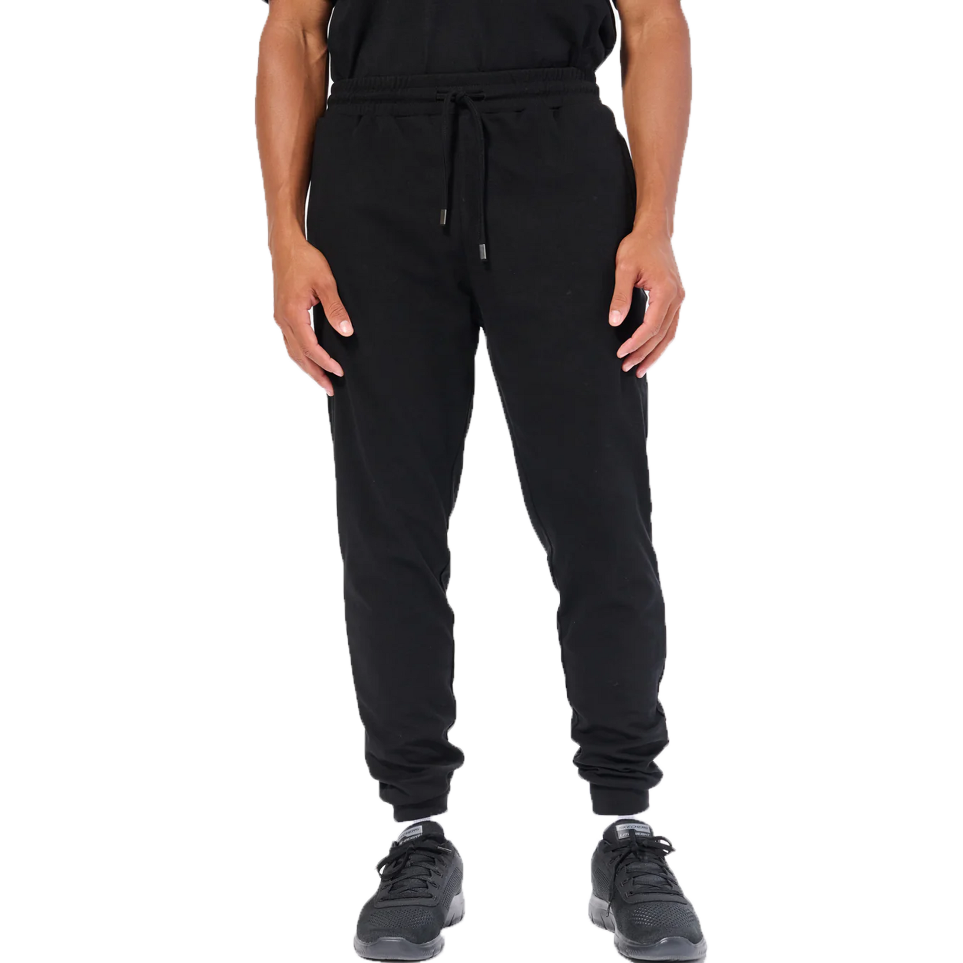 7807 - Dri Ease Jogger Black 7807 AXISM BOTTOMS COTTON / POLYESTER DRI EASE MEN MIDWEIGHT tearaway