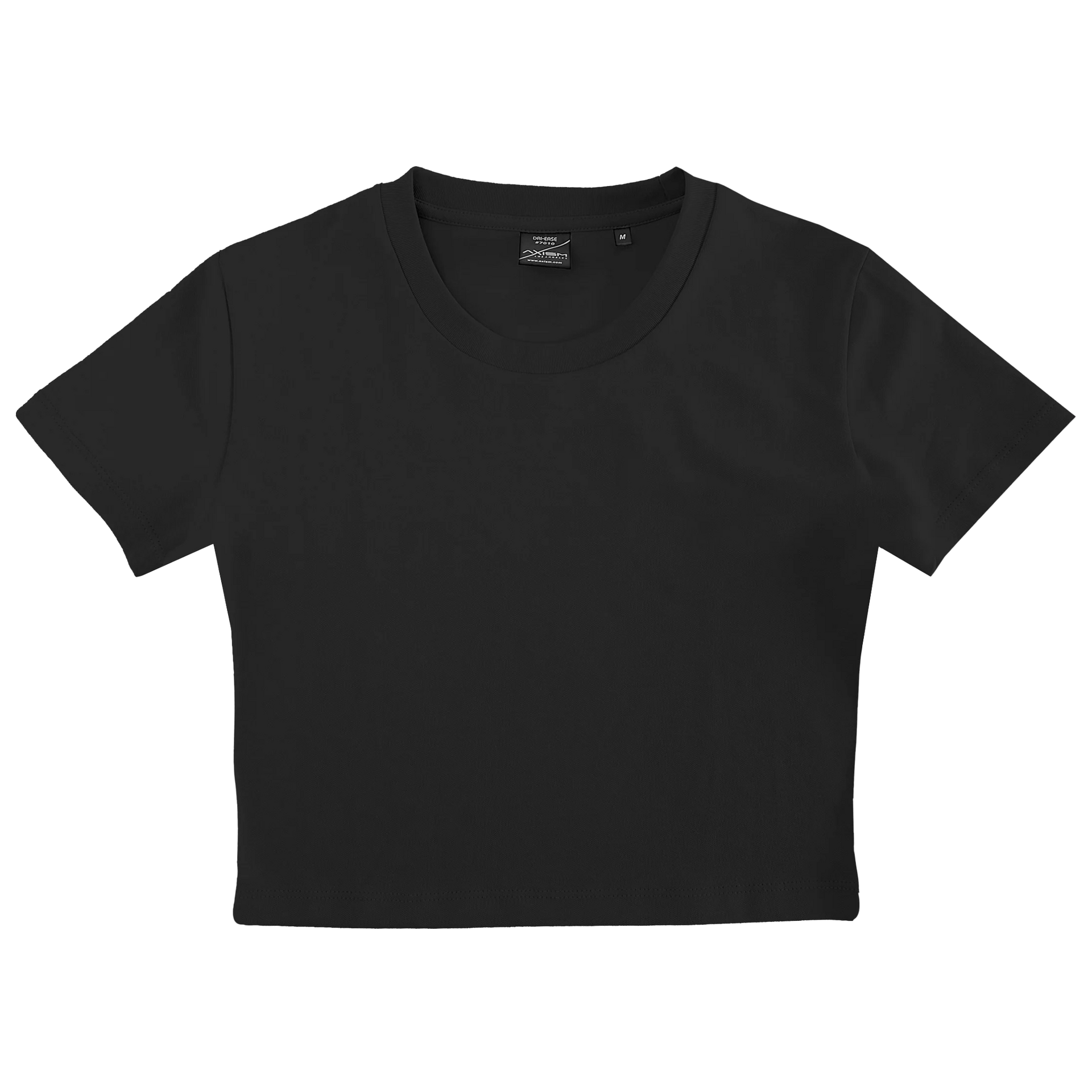 7013 - Woman Dri Ease Crop Top Black AXISM COTTON / POLYESTER crop top DRI EASE MIDWEIGHT NEW ARRIVALS newarrivals tearaway WOMEN