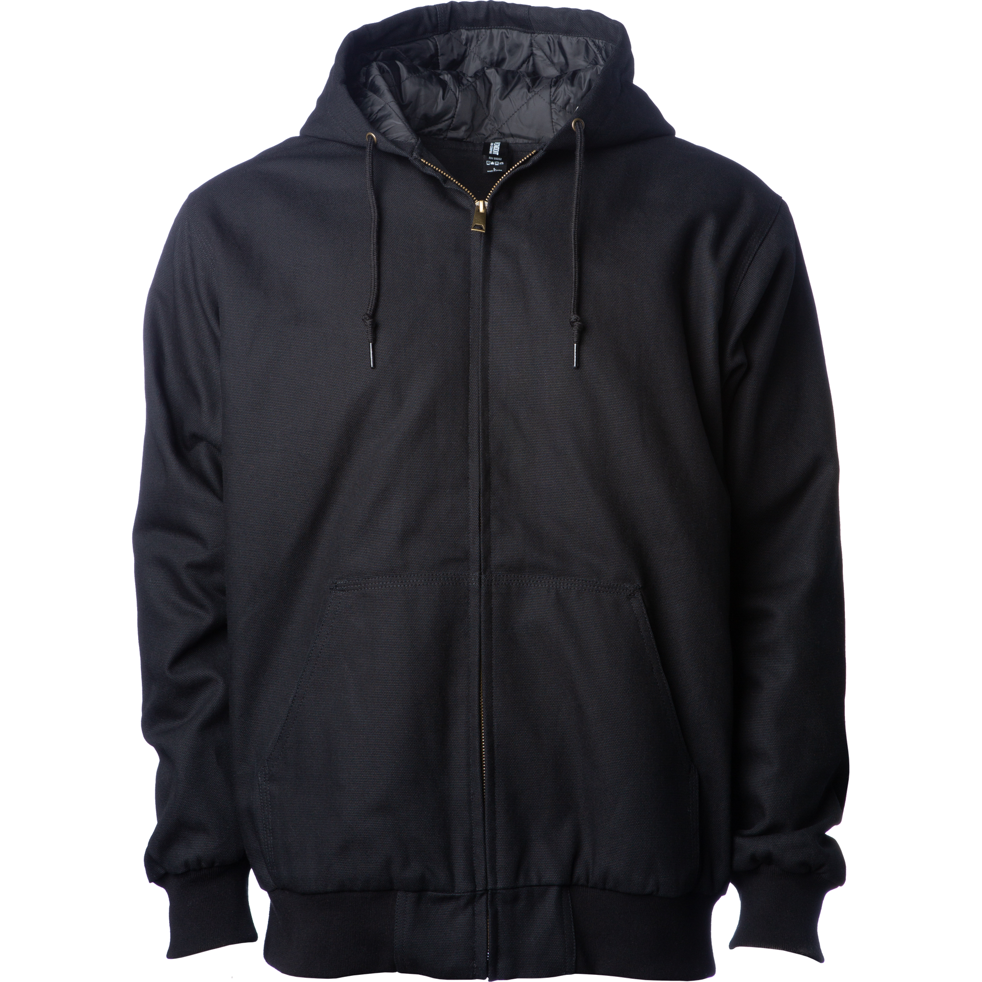 EXP550Z - Men's Insulated Canvas Workwear Jacket Black COTTON EXP550Z EXPEDITION Heavyweight INDEPENDENT MEN OUTERWEAR tearaway