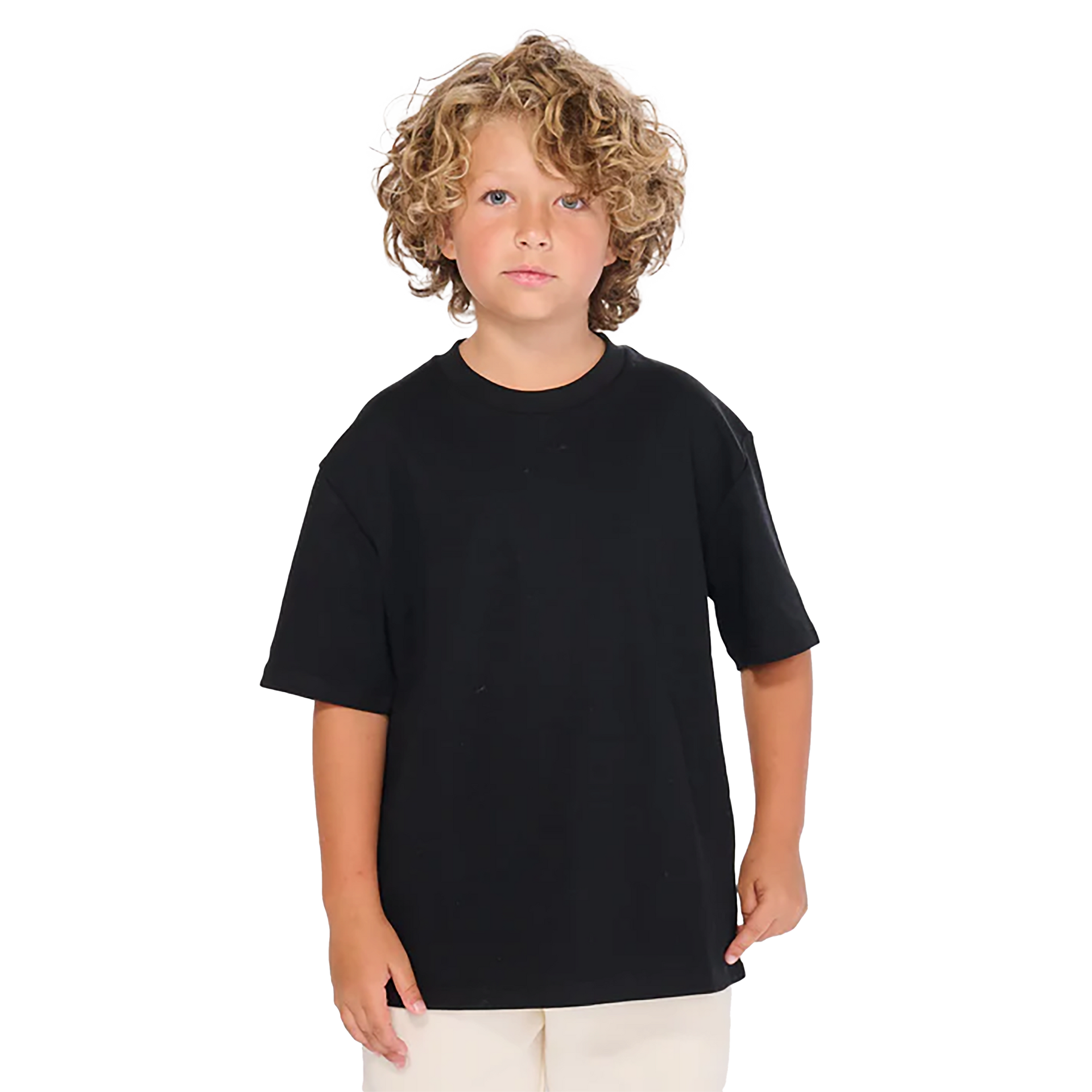 3010 - Dri Ease Kids T-Shirt Black 3010 AXISM COTTON / POLYESTER DRI EASE DROP SHOULDER KIDS MIDWEIGHT OVERSIZED tearaway TEE YOUTH