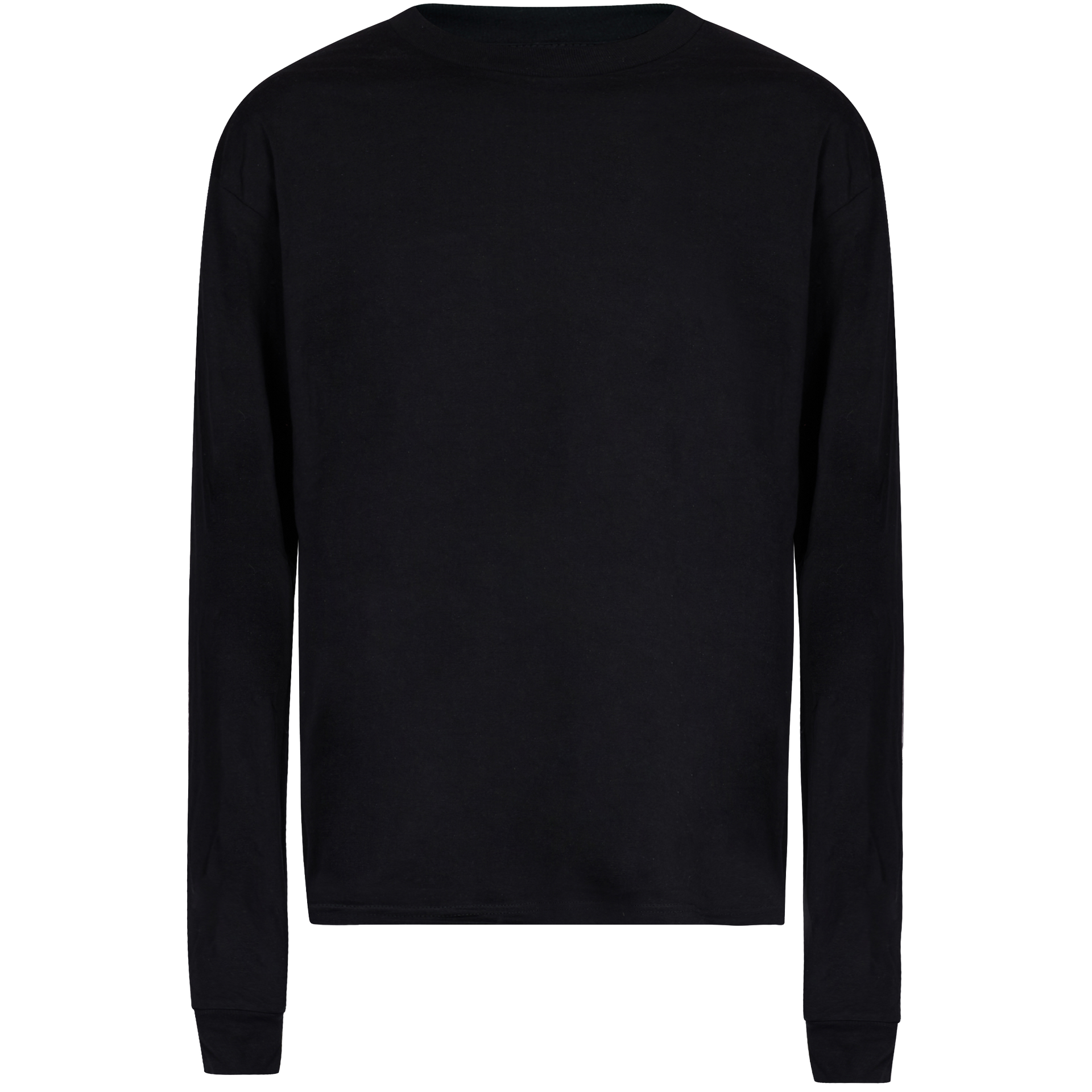 47367 - Logan Long Sleeve Black COTTON LONG SLEEVE TEES MEN MEN TEE mens OPTIMA REGULAR tearaway tshirts UNFITTED