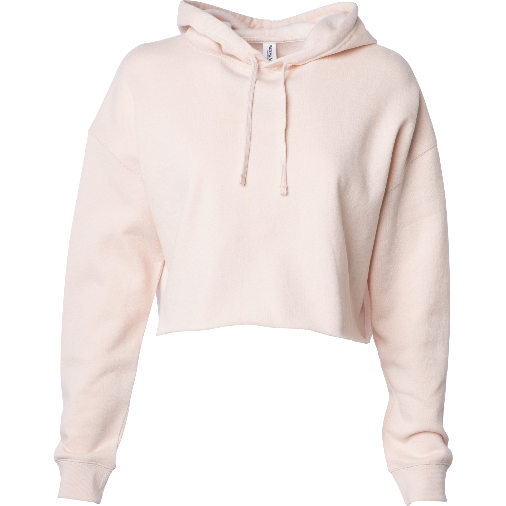 AFX64CRP - Women's Lightweight Crop Hooded Pullover Blush AFX AFX64 AFX64CRP BASIC FLEECE camo Casual Wear COTTON / POLYESTER Crop crop top fleece hoodie INDEPENDENT Lightweight PULLOVERS tearaway WOMEN