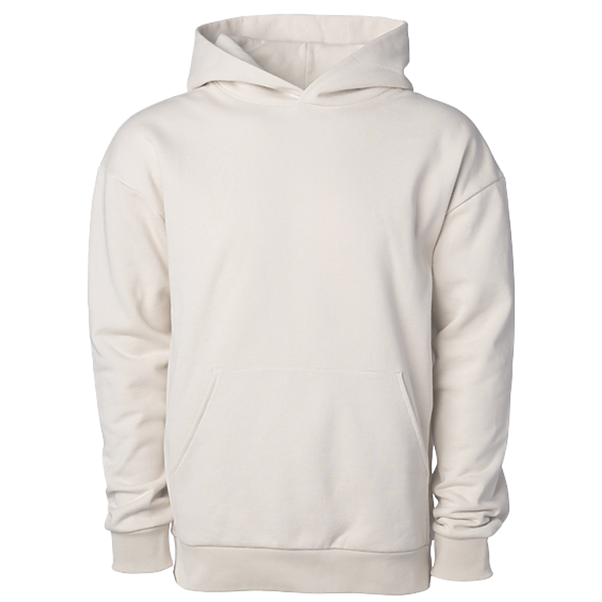 IND330BLV - Boulevard 330gm Heavyweight Pullover Hood Bone BOXY COTTON / POLYESTER DROP SHOULDER Heavyweight ind330blv INDEPENDENT MEN pullover PULLOVERS tearaway