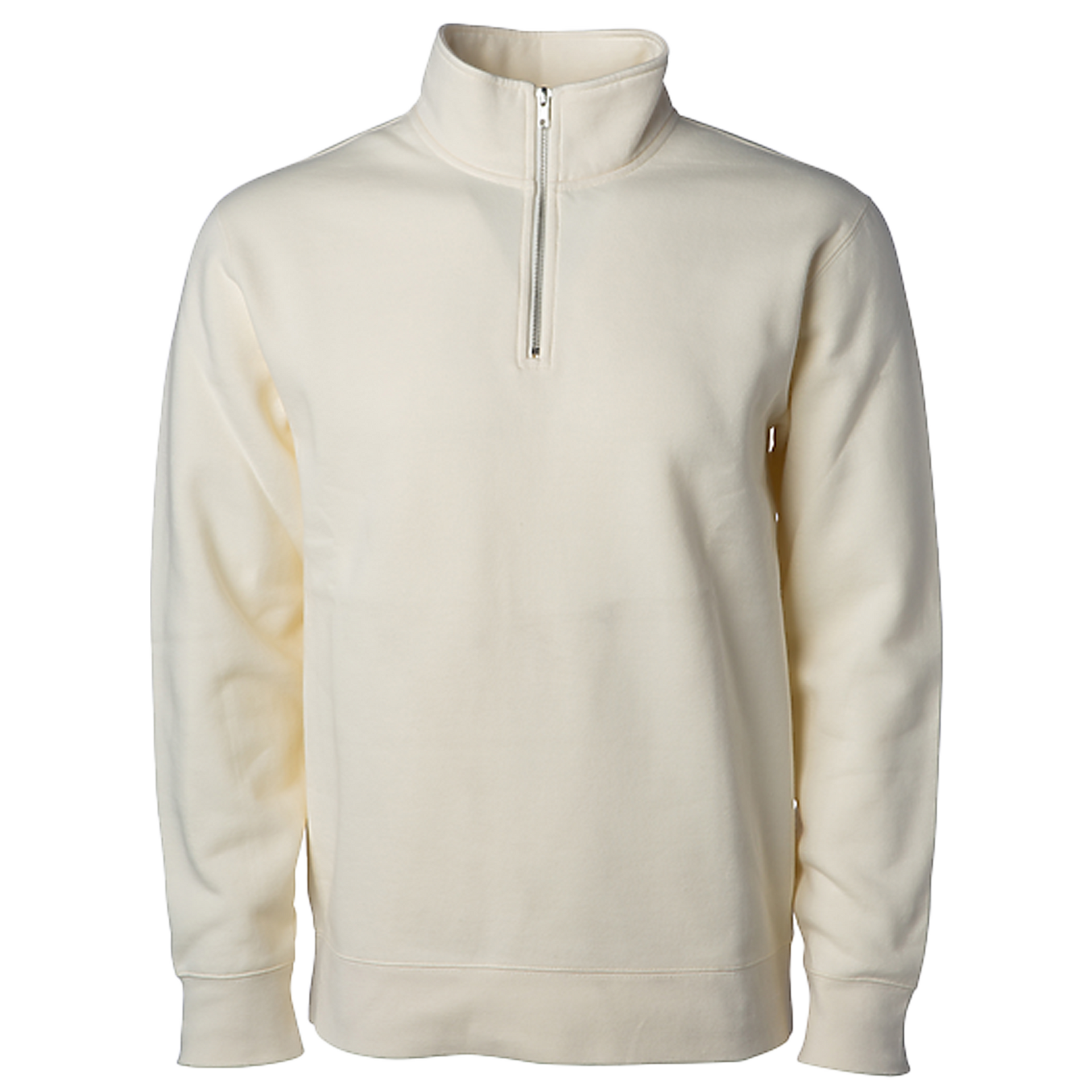 SS4600QZ - Midweight Quarter Zip Bone 1/4 ZIP COTTON / POLYESTER INDEPENDENT MEN MIDWEIGHT QUARTER ZIP REGULAR SS4600QZ STANDARD SUPPLY tearaway