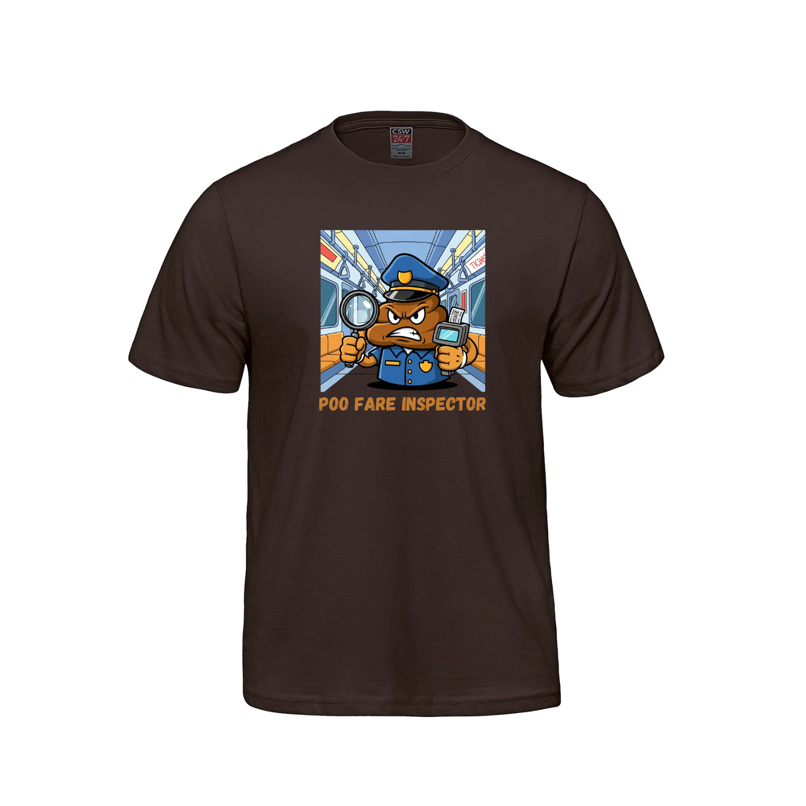 The Poo Fare Inspector T-Shirt Poo Fare toronto ttc ttc