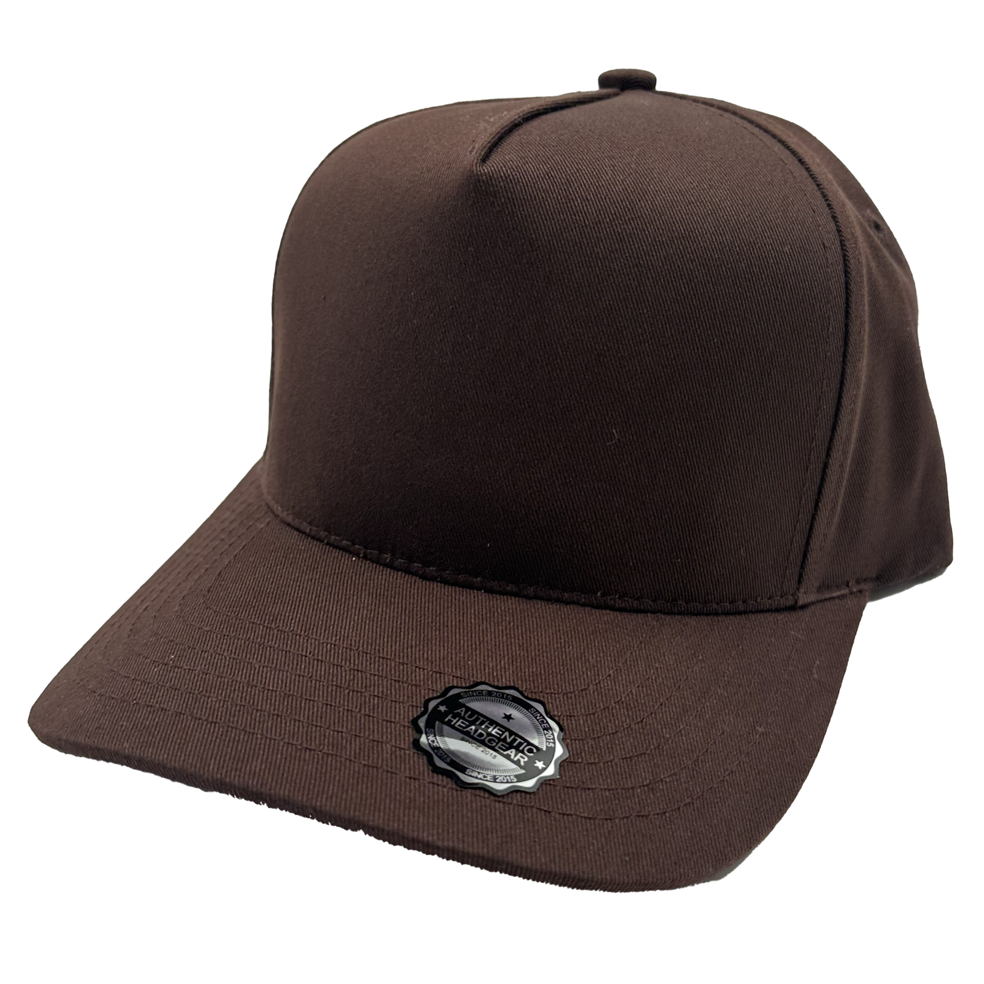 GNV-007 - Premium Pro Style Cap Brown One Size 5 PANELS COMING SOON COTTON / POLYESTER CURVE HIGH PROFILE NISSI nissi caps SNAPBACK STRUCTURED UNISEX