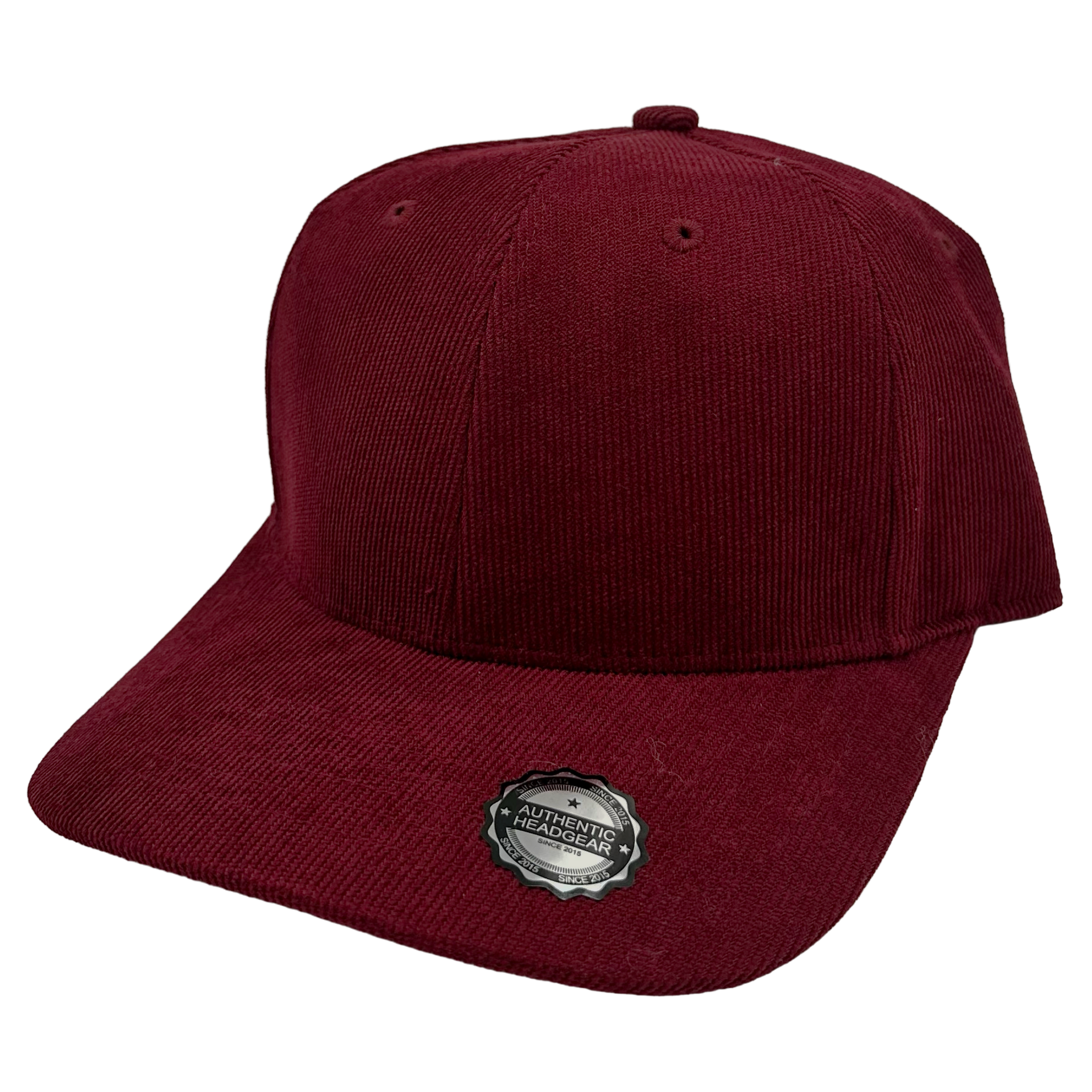 GN-1019 - Premium Corduroy Cap Burgundy One Size 6 PANELS 6 PANELS - UNSTRUCTURED ADJUSTABLE BUCKLE BUCKLE STRAP CORDUROY COTTON CURVE low profile NISSI nissi caps UNISEX UNSTRUCTURED