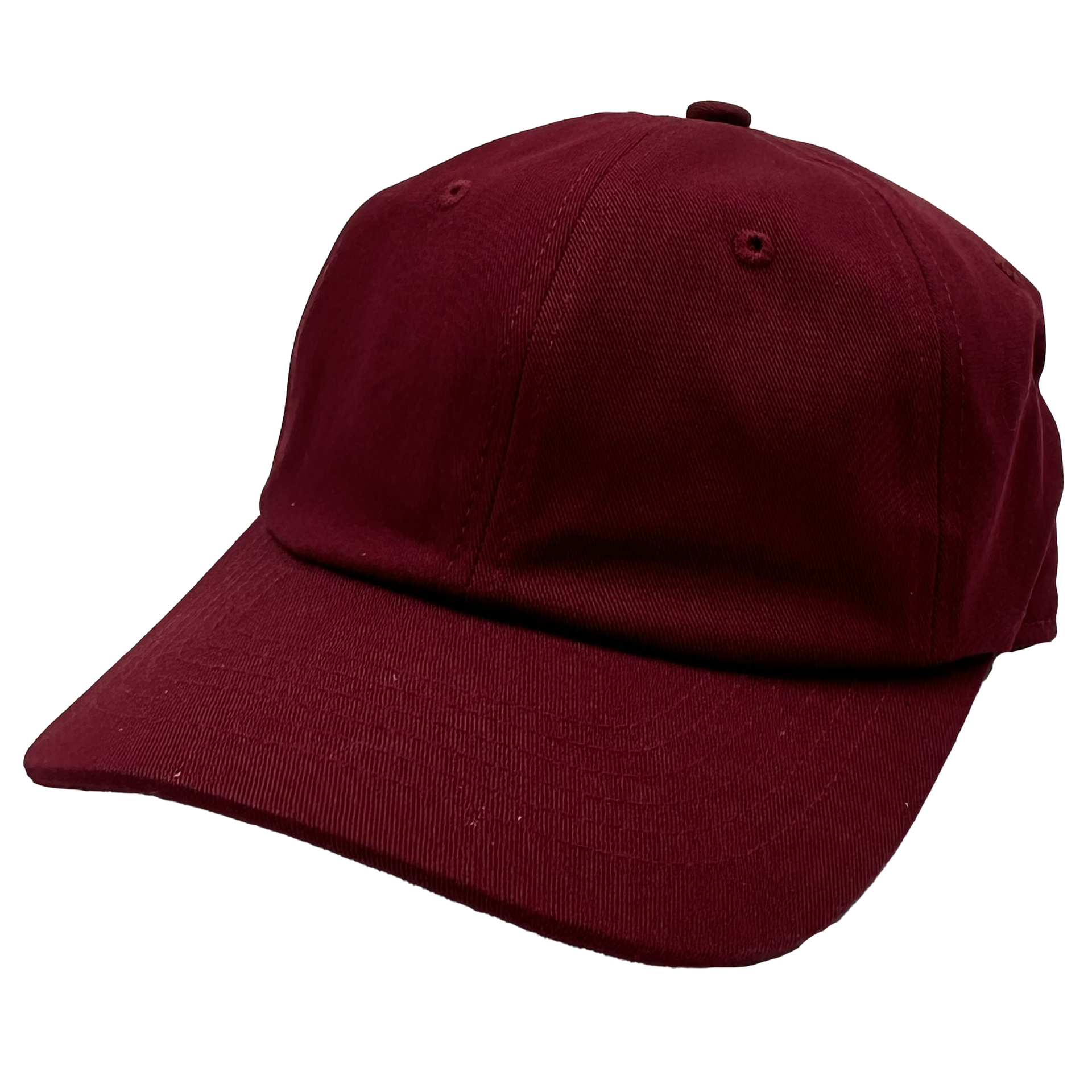 GNV-1004 - Washed Cotton Dad Cap Burgundy One Size 6 PANELS 6 PANELS - UNSTRUCTURED ADJUSTABLE BUCKLE BUCKLE STRAP COTTON CURVE low profile nissi caps UNISEX UNSTRUCTURED