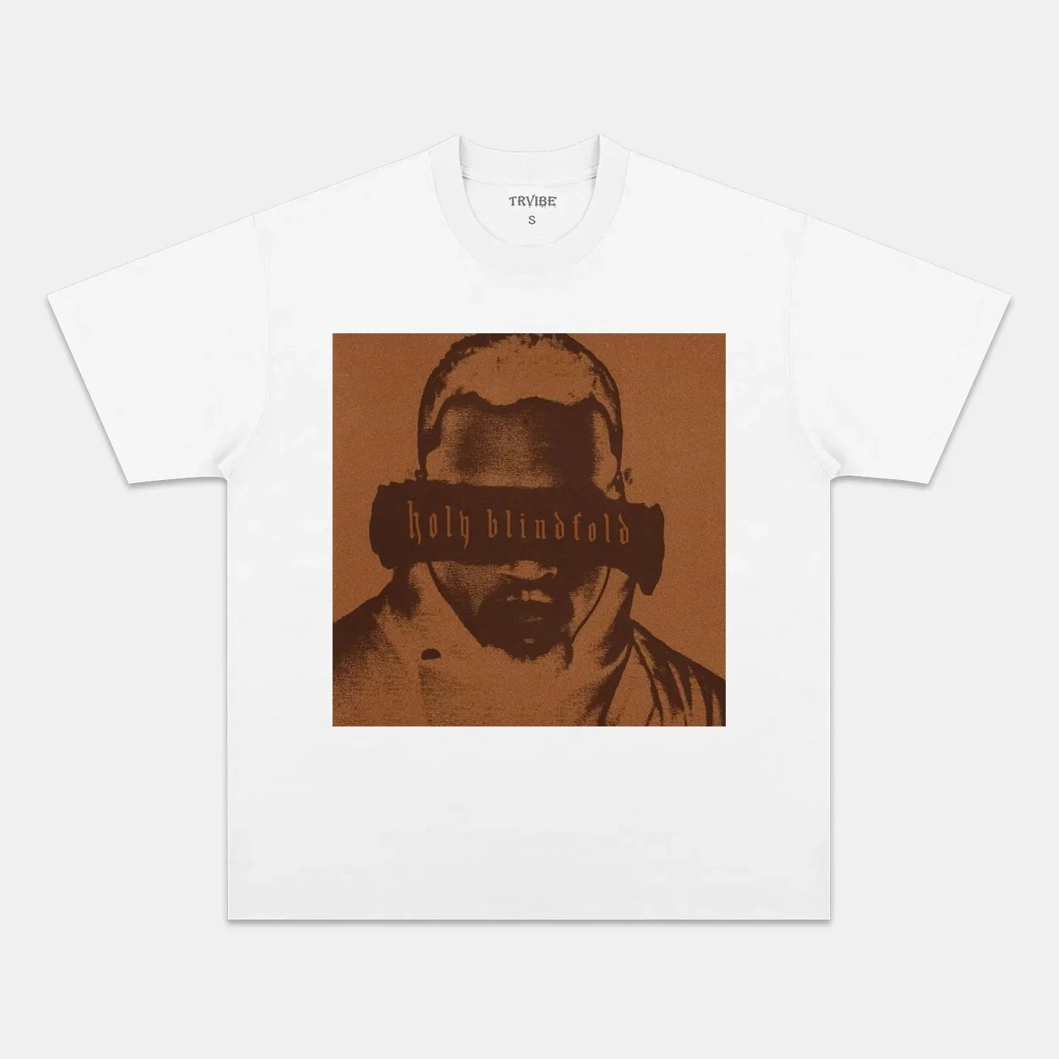 Chris Brown: Holy Blindfold Tee WHITE TEE Chrisbrown holy blindfold MUSIC POP