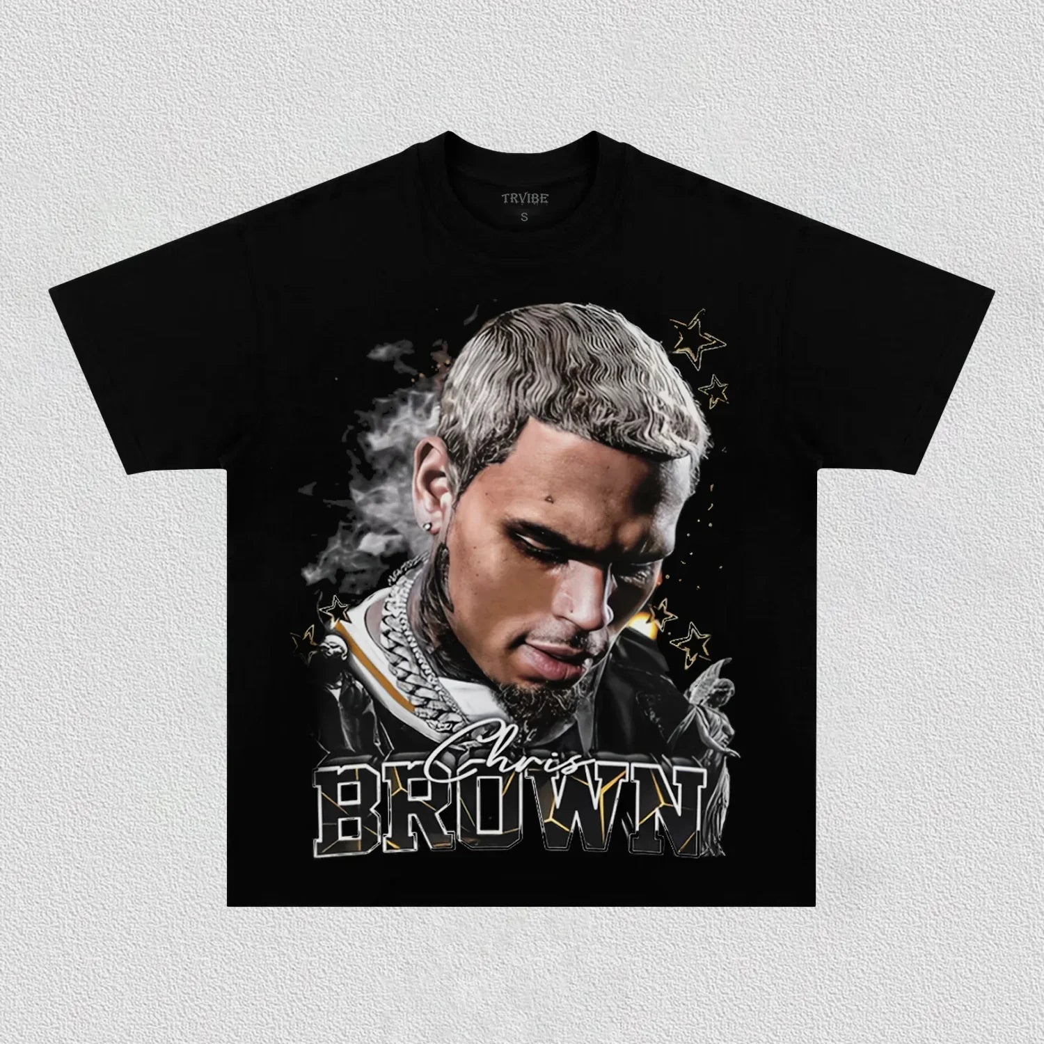 Chris Brown: Music Icon Tee V7 BLACK TEE Chrisbrown MUSIC POP