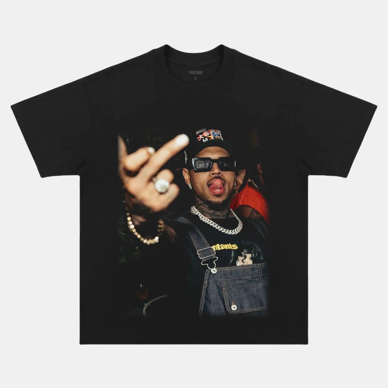 Chris Brrown: Music Icon Tee V9 BLACK TEE Chrisbrown HIP HOP MUSIC POP