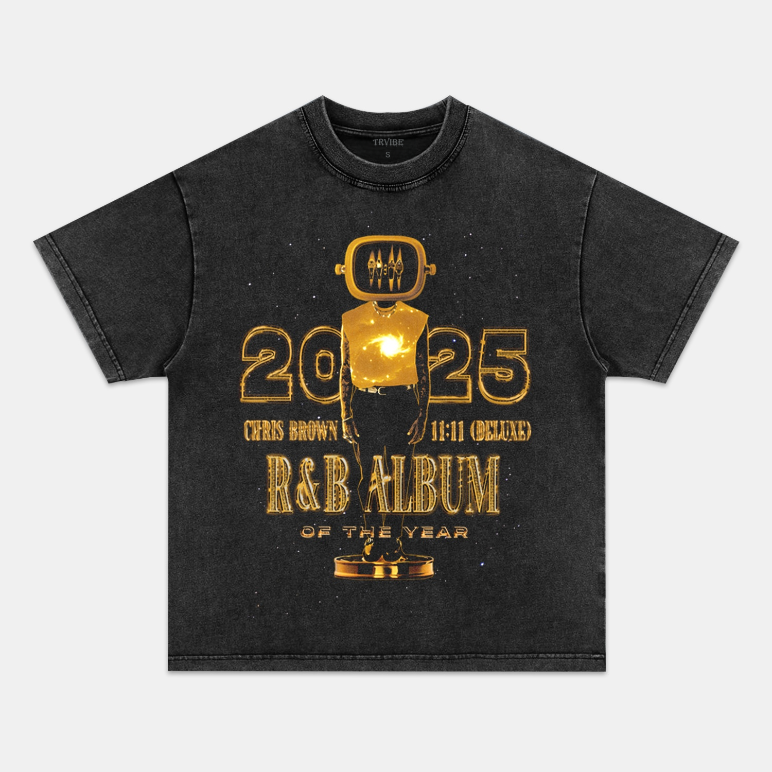 Chris Brown: Muic Icon Tee V8 PEPPER TEE Chrisbrown HIP HOP MUSIC POP