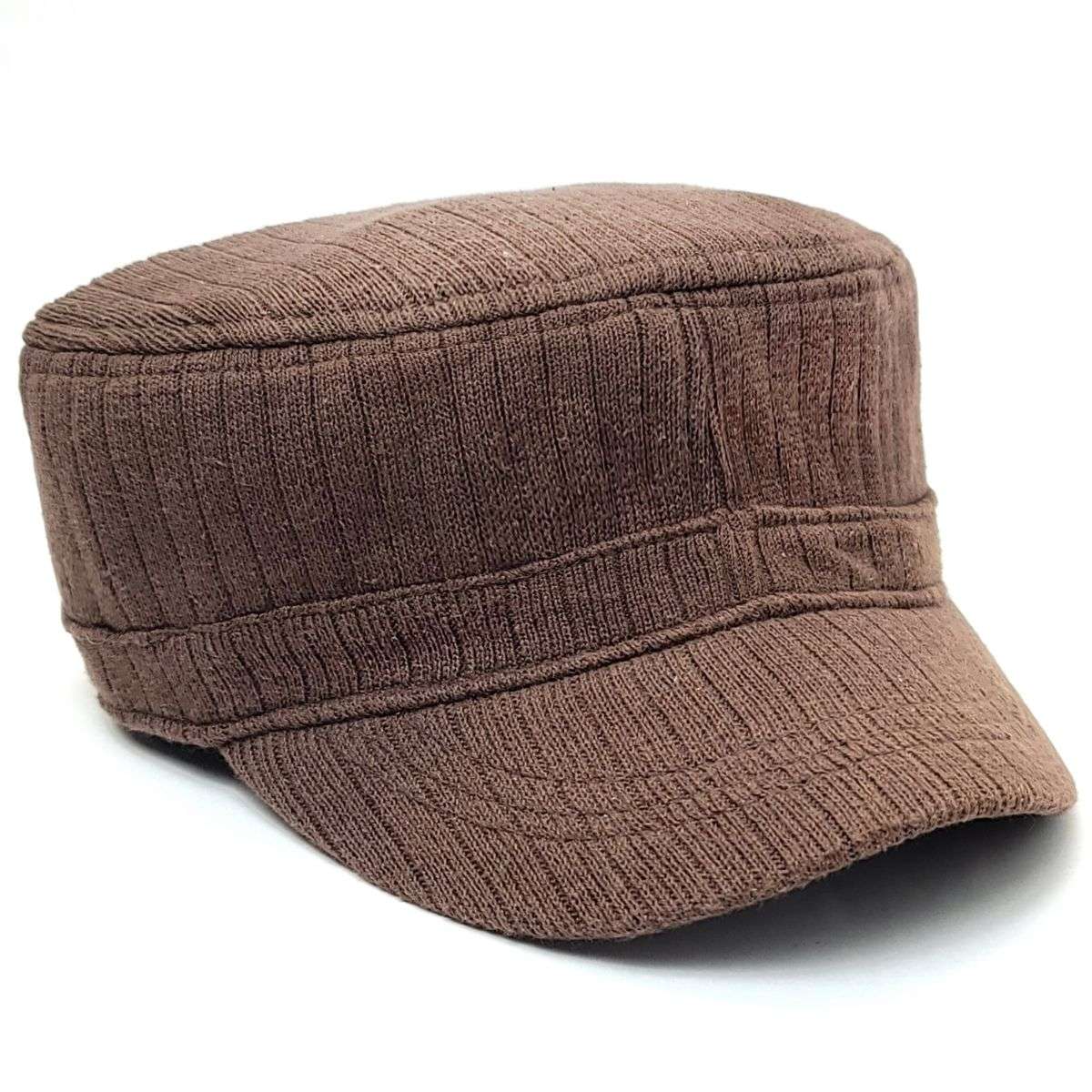 Cadet Cap -2011, Ribbed Knit, Multi-Coloured Military Cap