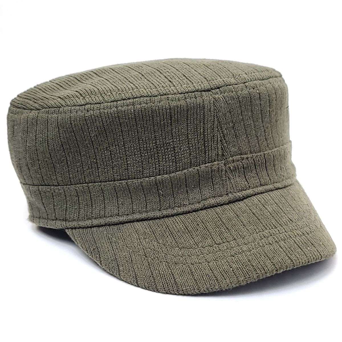 Cadet Cap -2011, Ribbed Knit, Multi-Coloured Military Cap