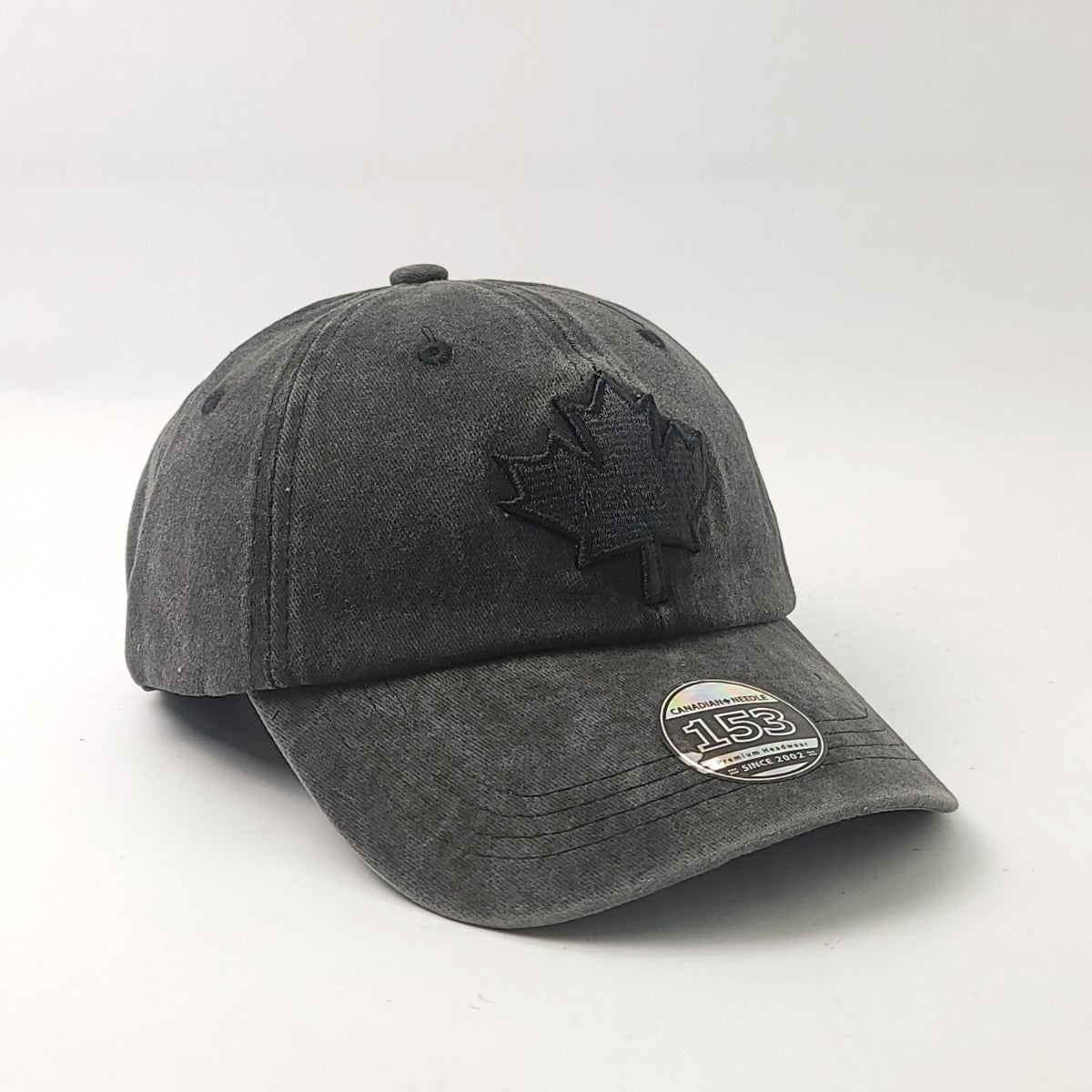 Canada Leaf Cap - Pigment Washed Cotton with 3D Leaf Logo, Multi-Coloured Best Canada Cap Dad Seller
