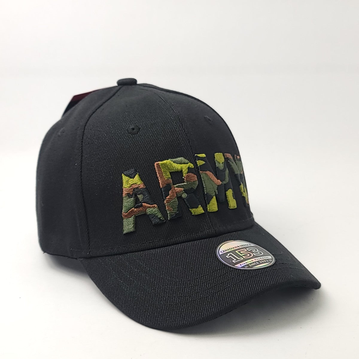 ARMY Cap - Classic Baseball Cap with 3D ARMY Logo, Multi-Coloured, Adjustable ARMY Canada Cap Caps