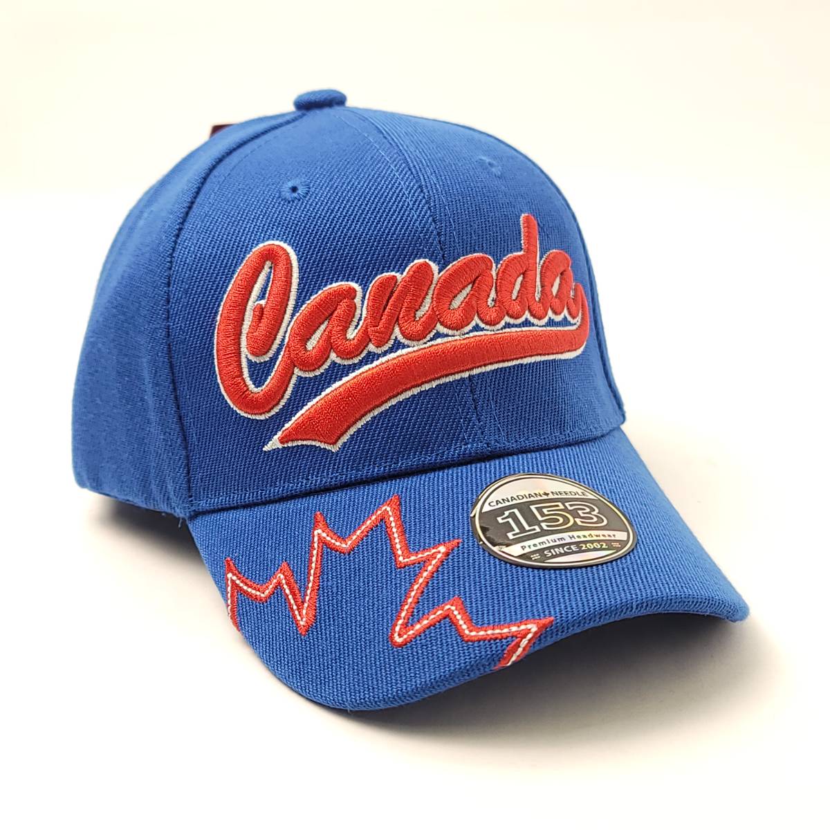 Toddler - Canada Banner Cap - Royal & Red Colours, Toddler Size Royal Toddler Canada Cap Canada Toddler Youths